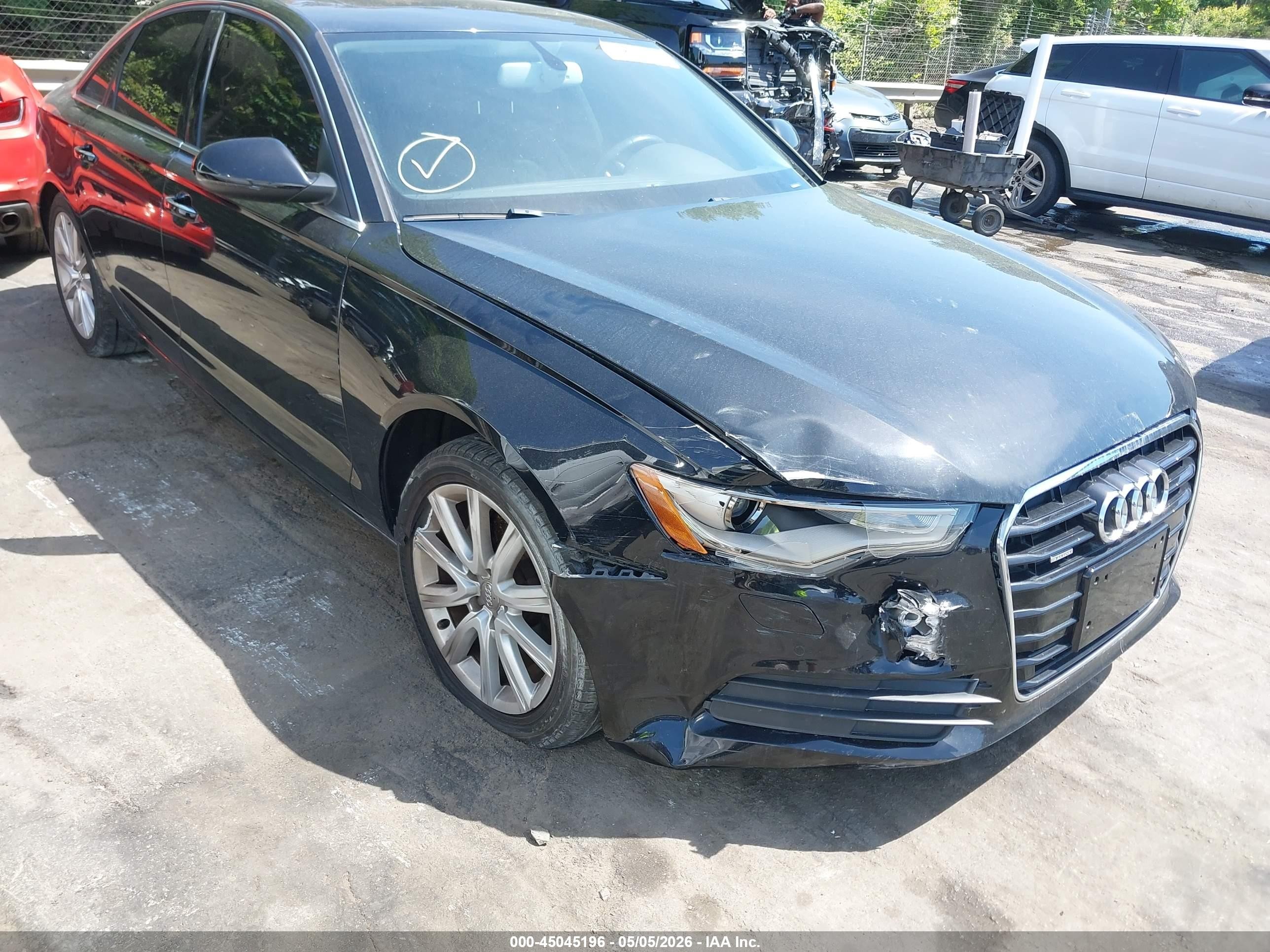 2013 Audi A6 2.0t Premium Black vin: WAUGFAFCXDN092986