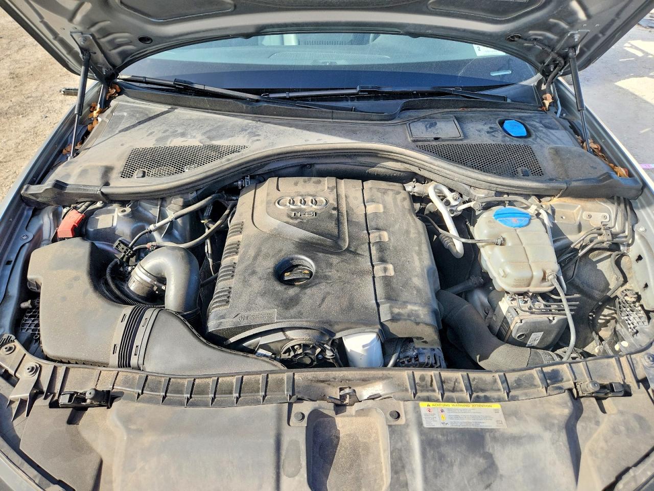 2013 Audi A6 Gray vin: WAUGFAFCXDN093507