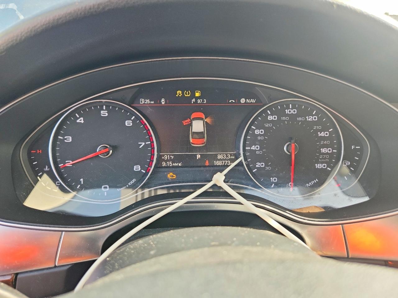 2013 Audi A6 Gray vin: WAUGFAFCXDN093507