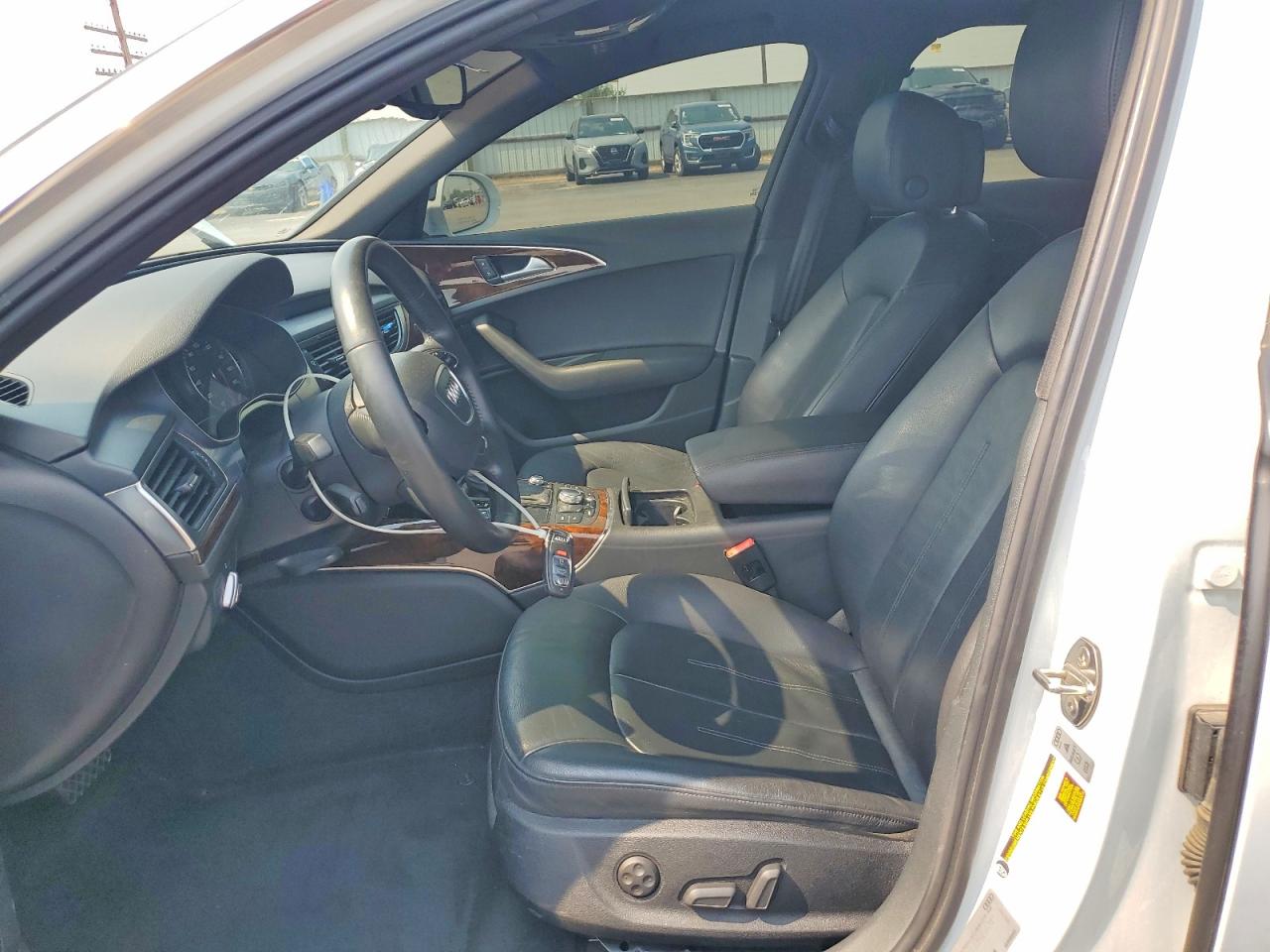 2013 Audi A6 Premium Plus White vin: WAUGFAFCXDN133763