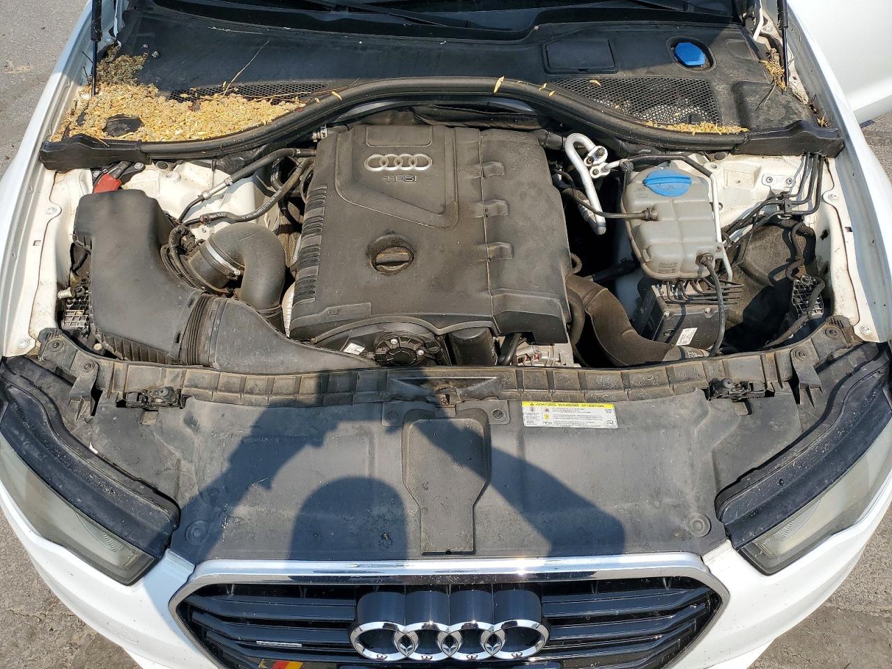 2013 Audi A6 Premium Plus White vin: WAUGFAFCXDN133763