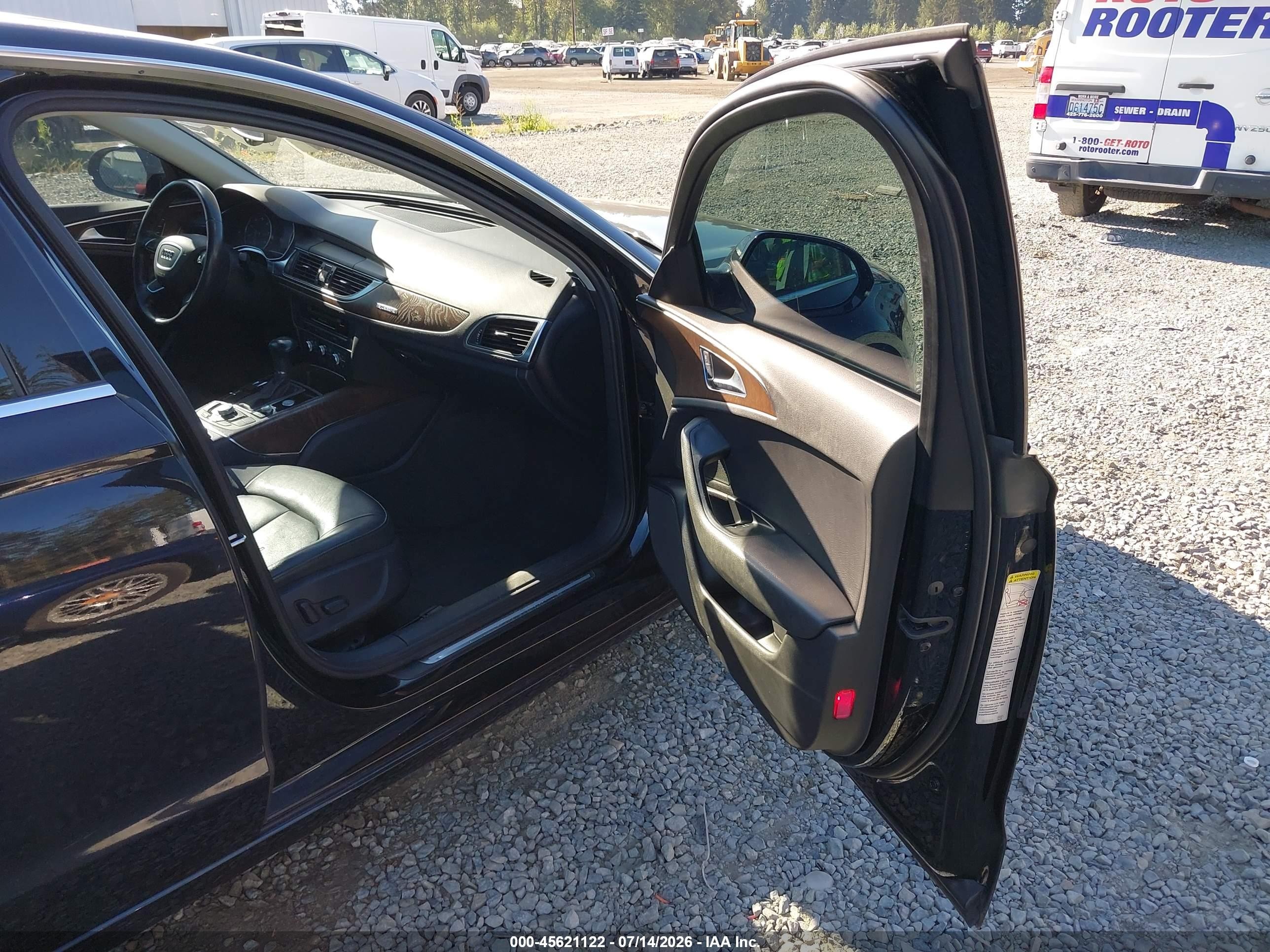 2014 Audi A6 2.0t Premium Черный vin: WAUGFAFCXEN010711