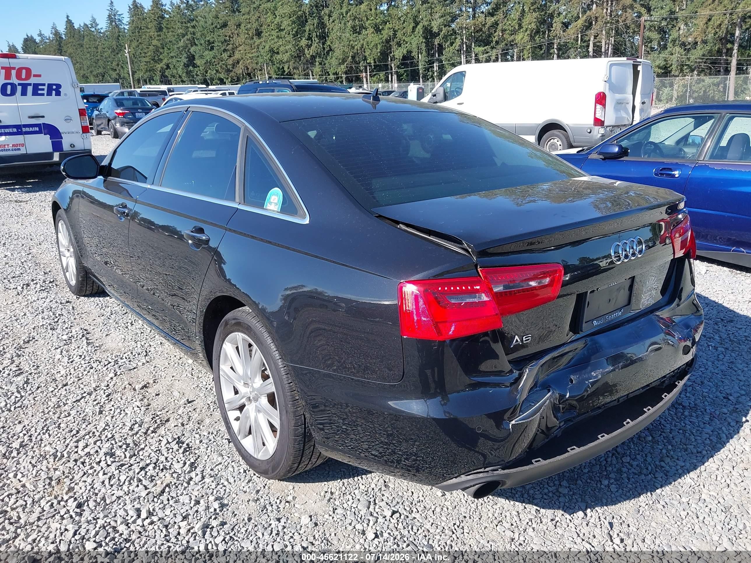 2014 Audi A6 2.0t Premium Черный vin: WAUGFAFCXEN010711