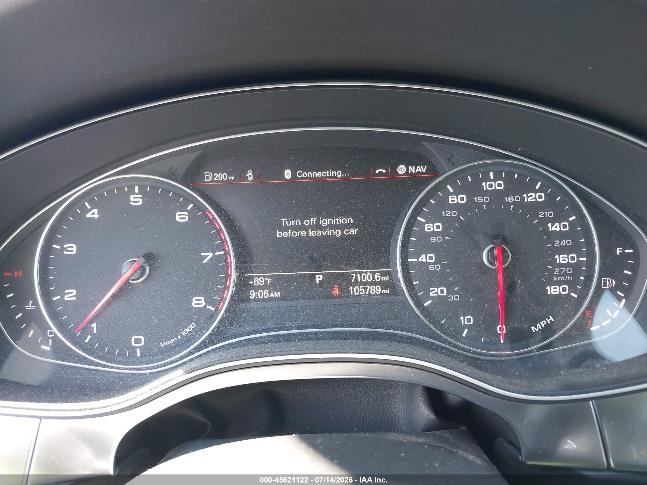 2014 Audi A6 2.0t Premium Черный vin: WAUGFAFCXEN010711