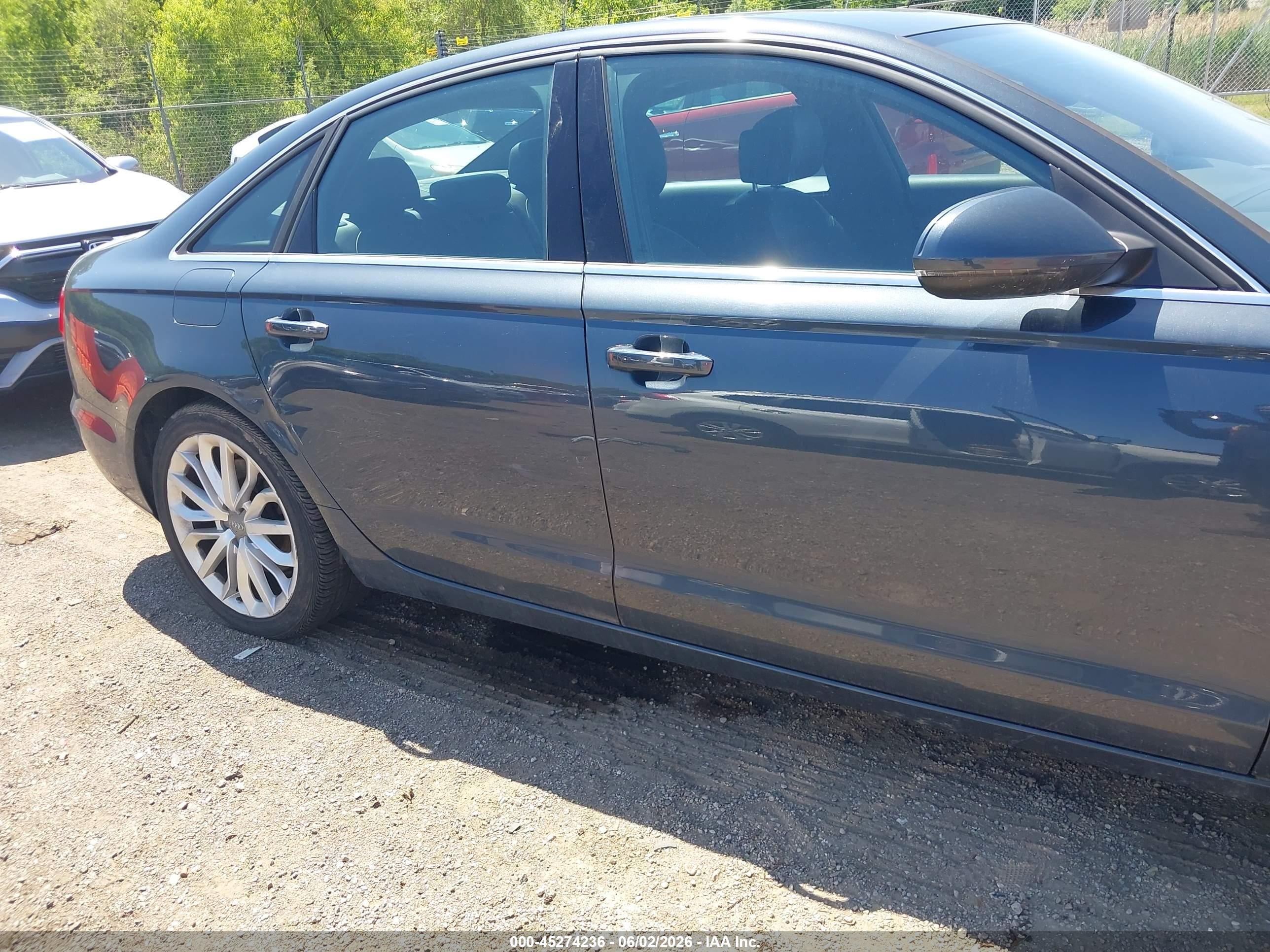2014 Audi A6 2.0t Premium Gray vin: WAUGFAFCXEN018288