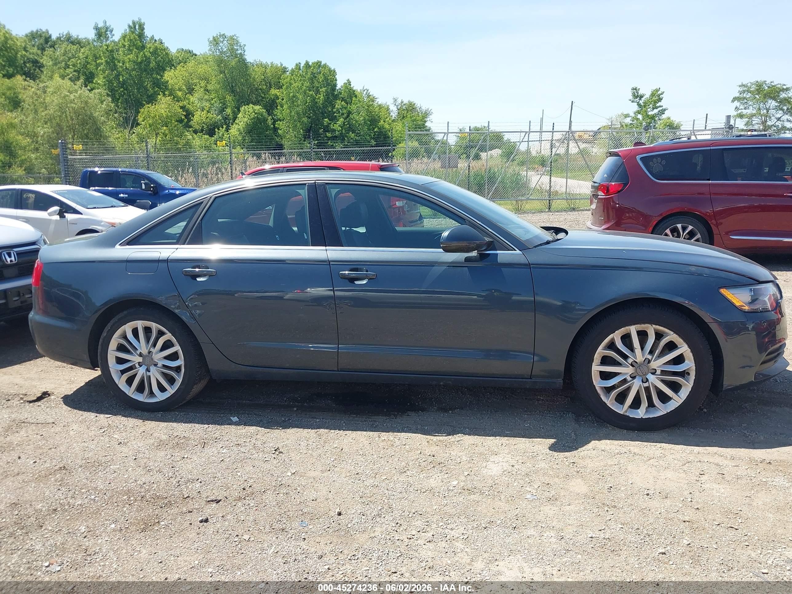 2014 Audi A6 2.0t Premium Gray vin: WAUGFAFCXEN018288