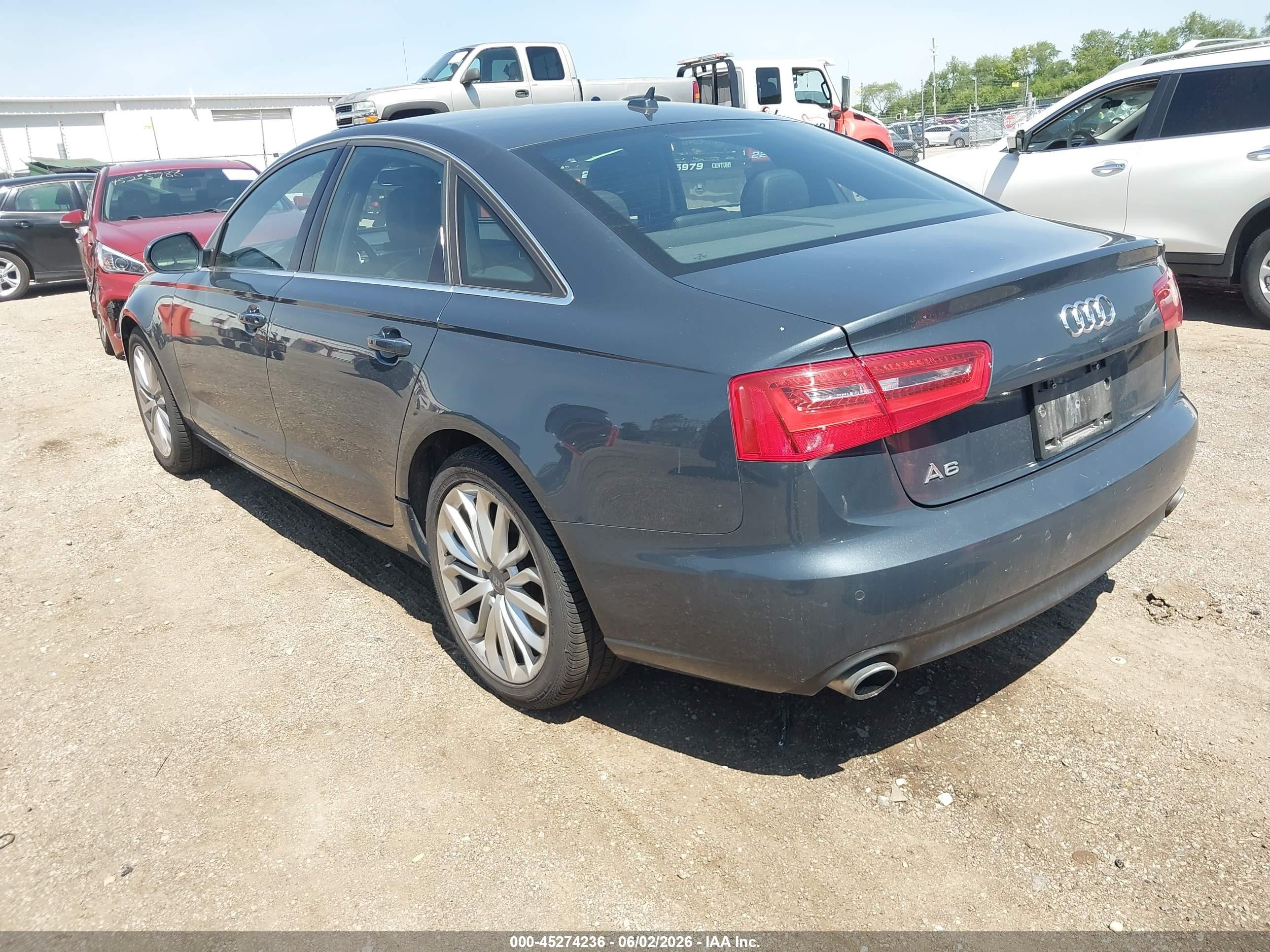 2014 Audi A6 2.0t Premium Gray vin: WAUGFAFCXEN018288