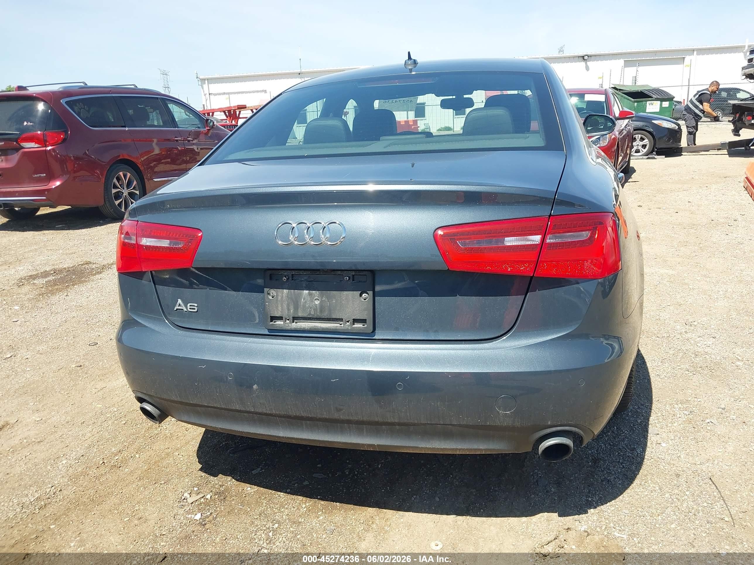 2014 Audi A6 2.0t Premium Gray vin: WAUGFAFCXEN018288