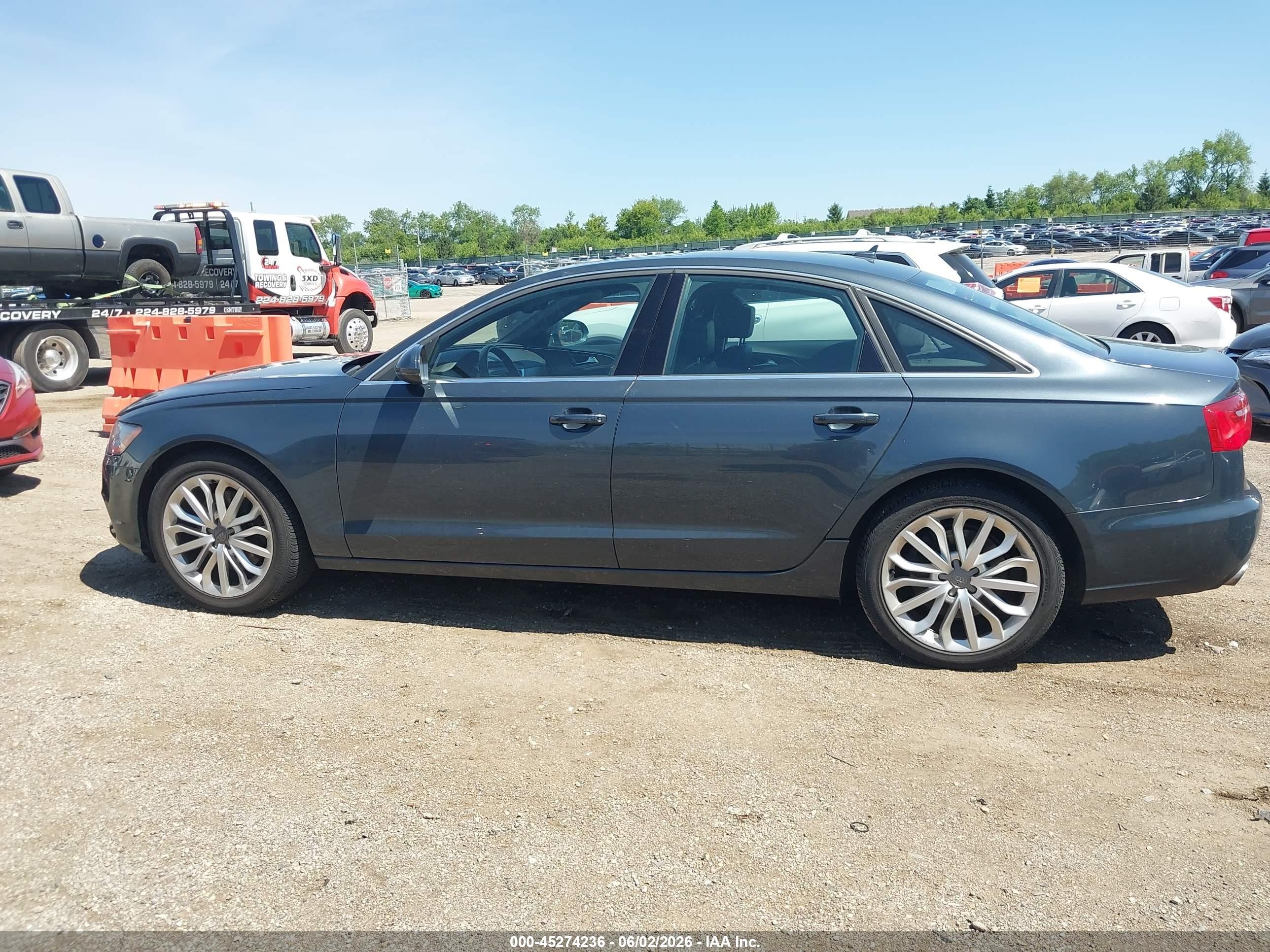 2014 Audi A6 2.0t Premium Gray vin: WAUGFAFCXEN018288
