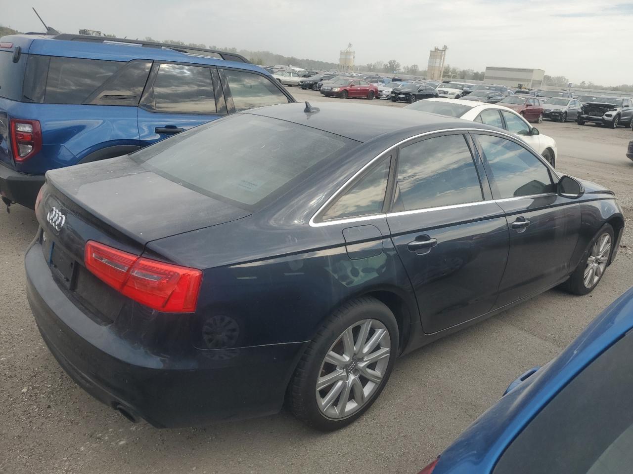 2014 Audi A6 Premium Plus Blue vin: WAUGFAFCXEN029260