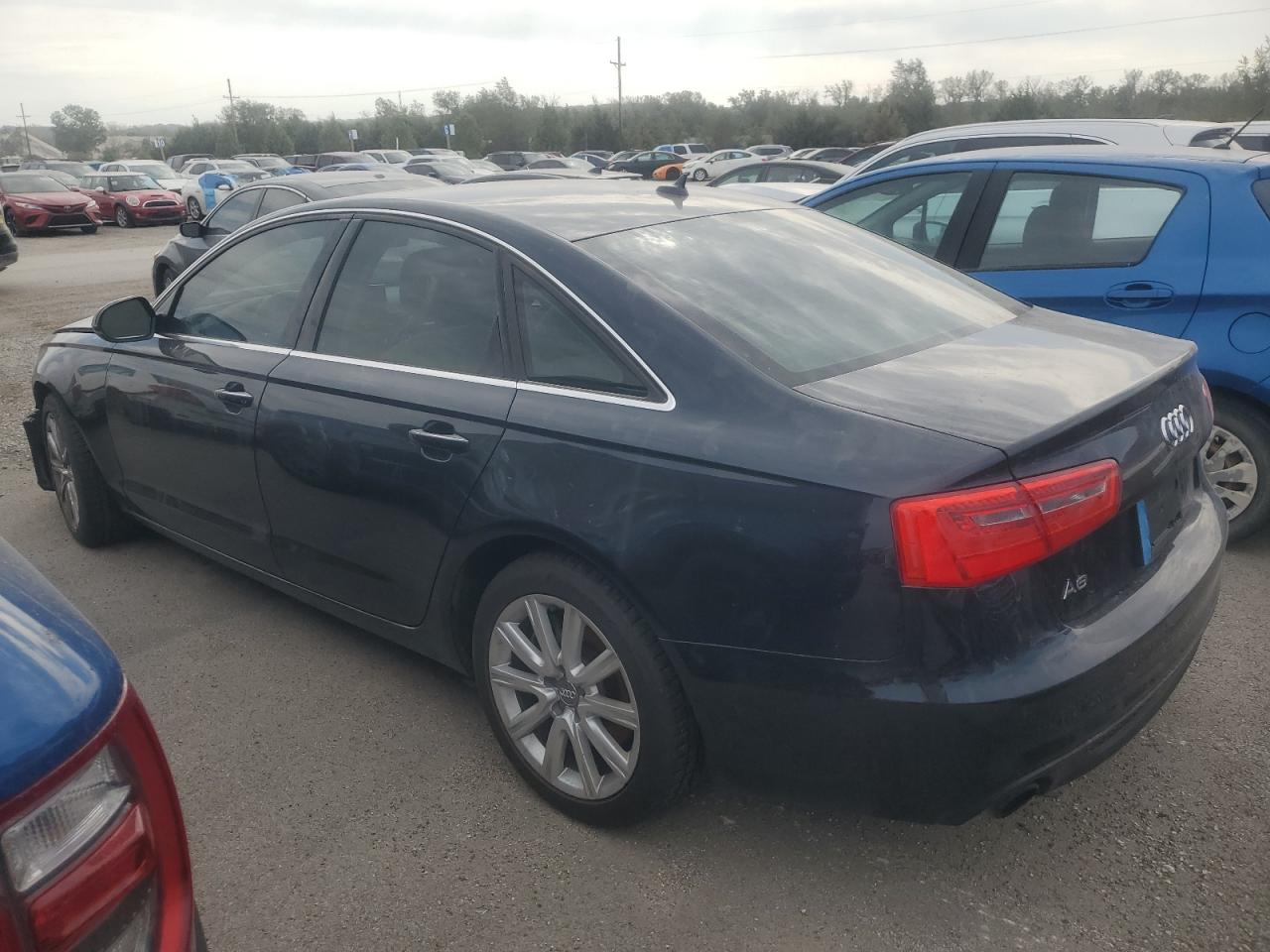 2014 Audi A6 Premium Plus Blue vin: WAUGFAFCXEN029260