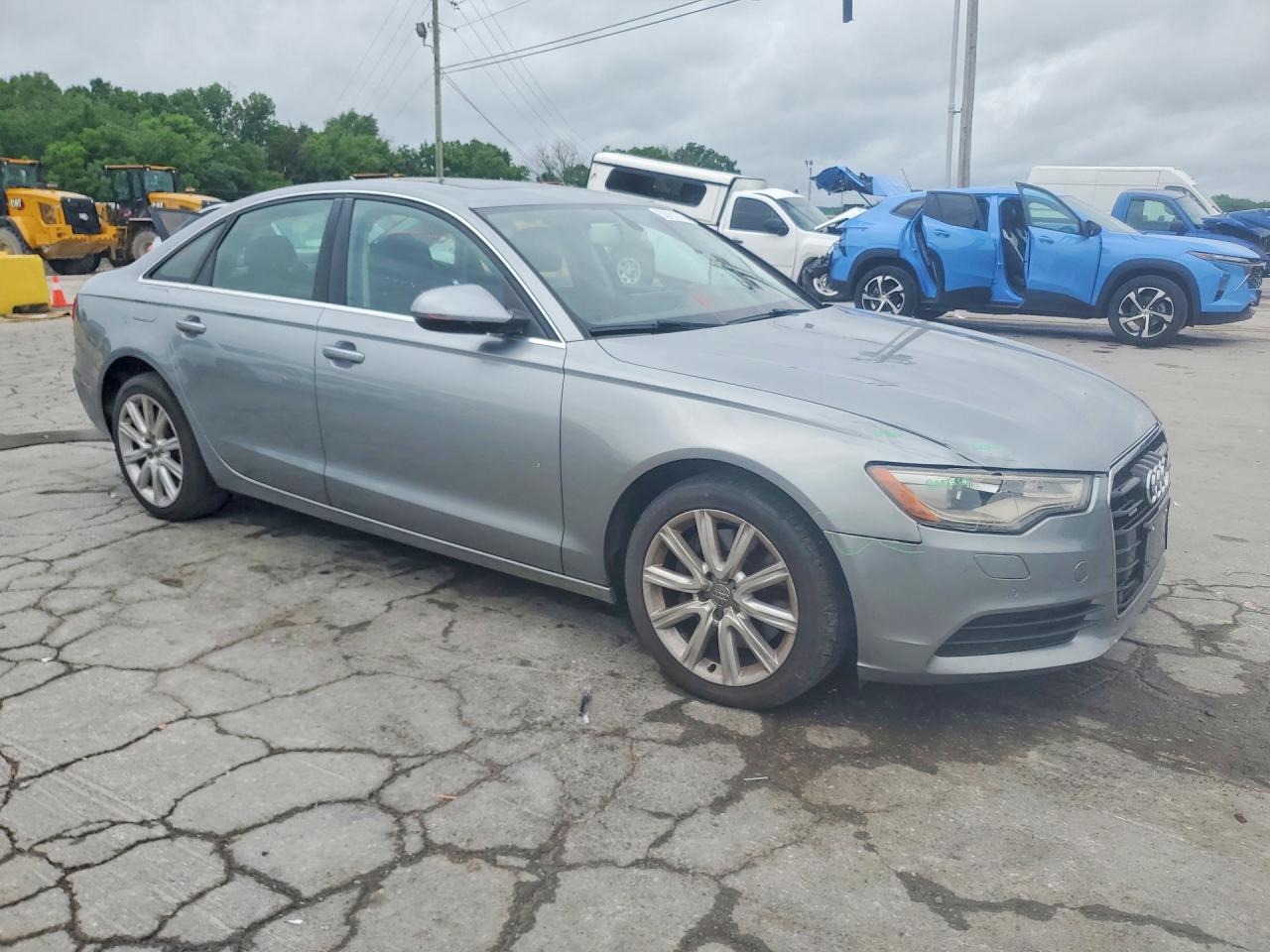 2014 Audi A6 Premium Plus Gray vin: WAUGFAFCXEN042705