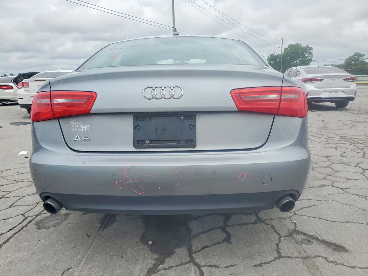 2014 Audi A6 Premium Plus Gray vin: WAUGFAFCXEN042705