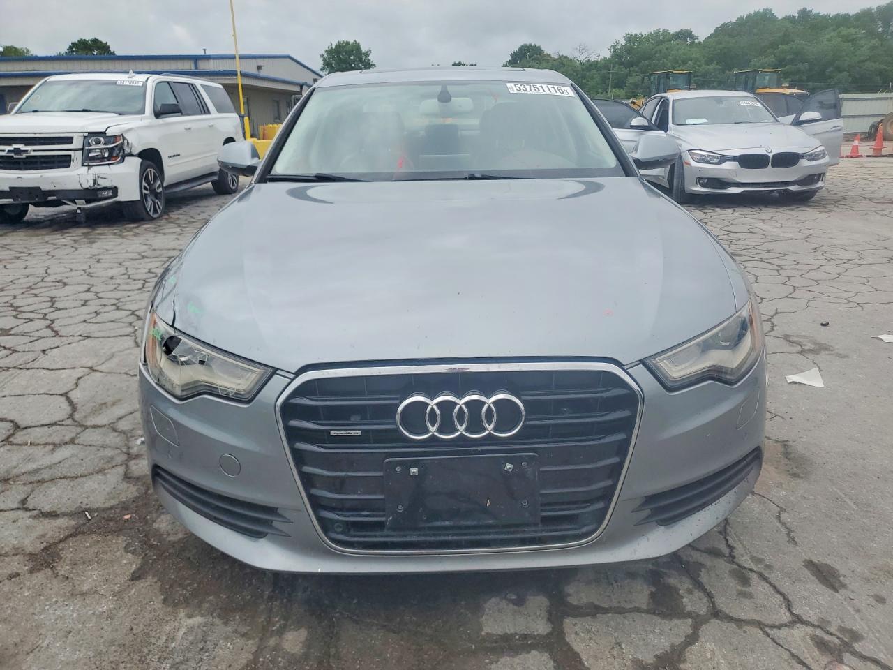 2014 Audi A6 Premium Plus Gray vin: WAUGFAFCXEN042705