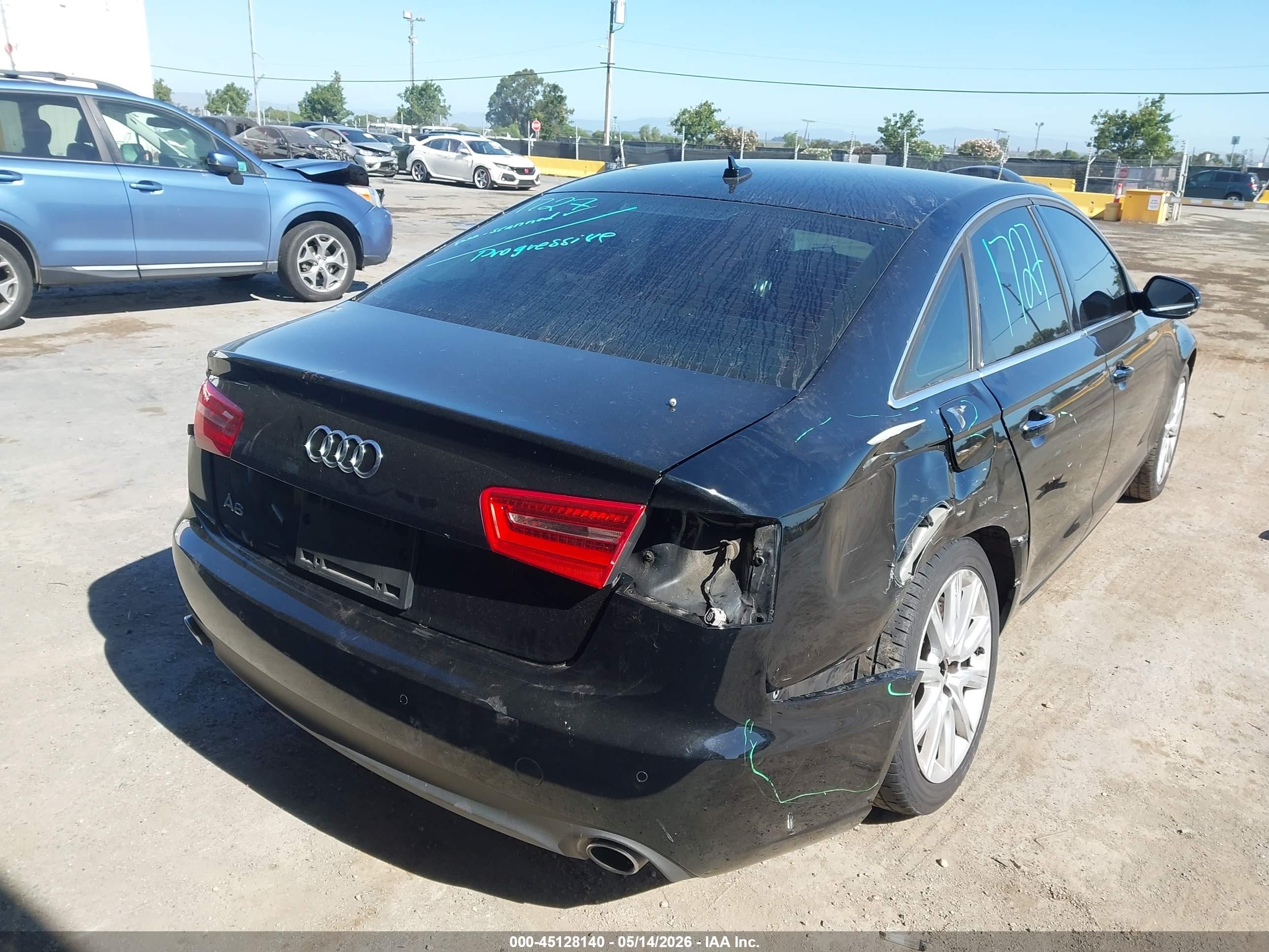 2014 Audi A6 2.0t Premium Black vin: WAUGFAFCXEN056300