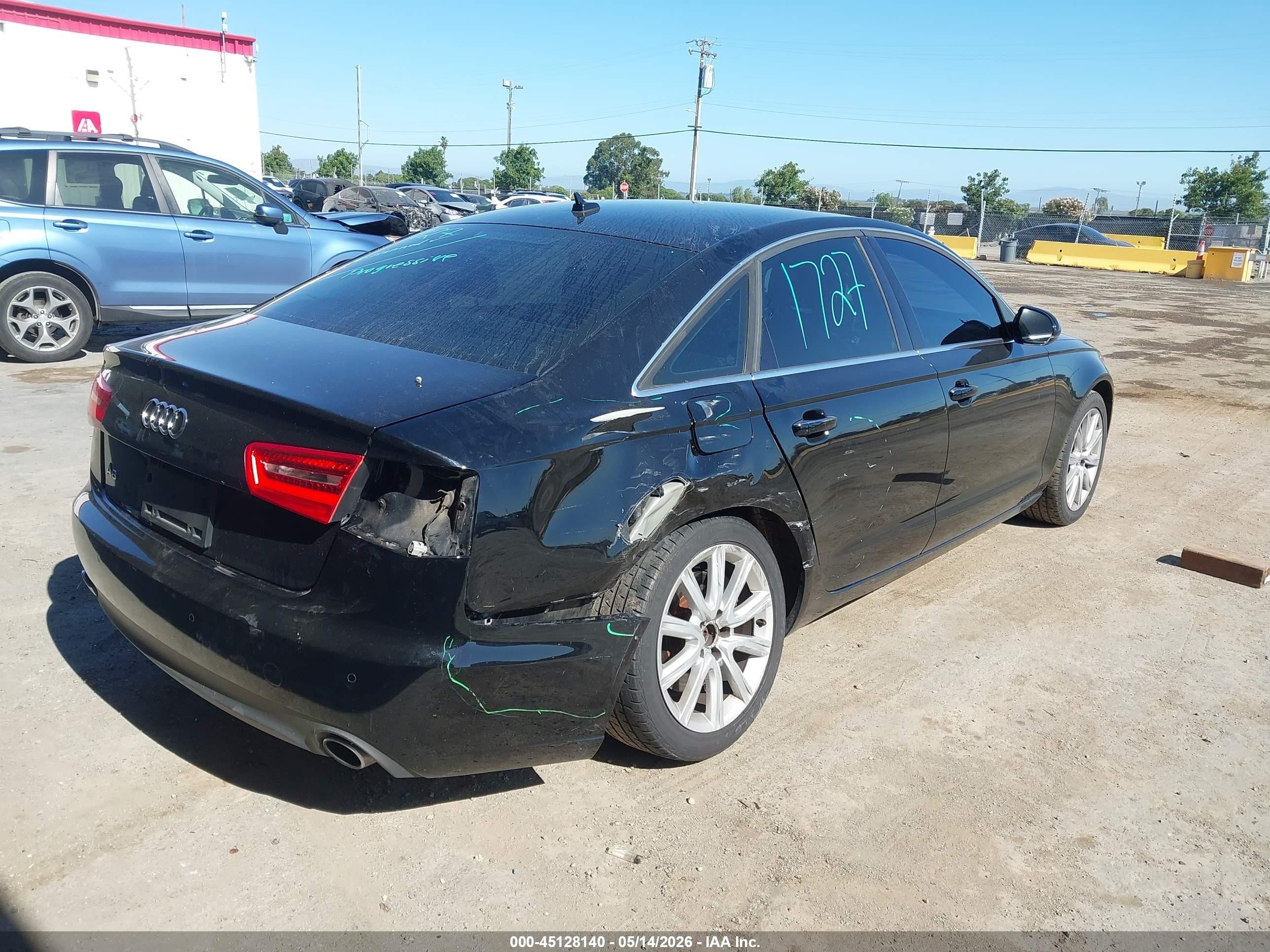 2014 Audi A6 2.0t Premium Black vin: WAUGFAFCXEN056300
