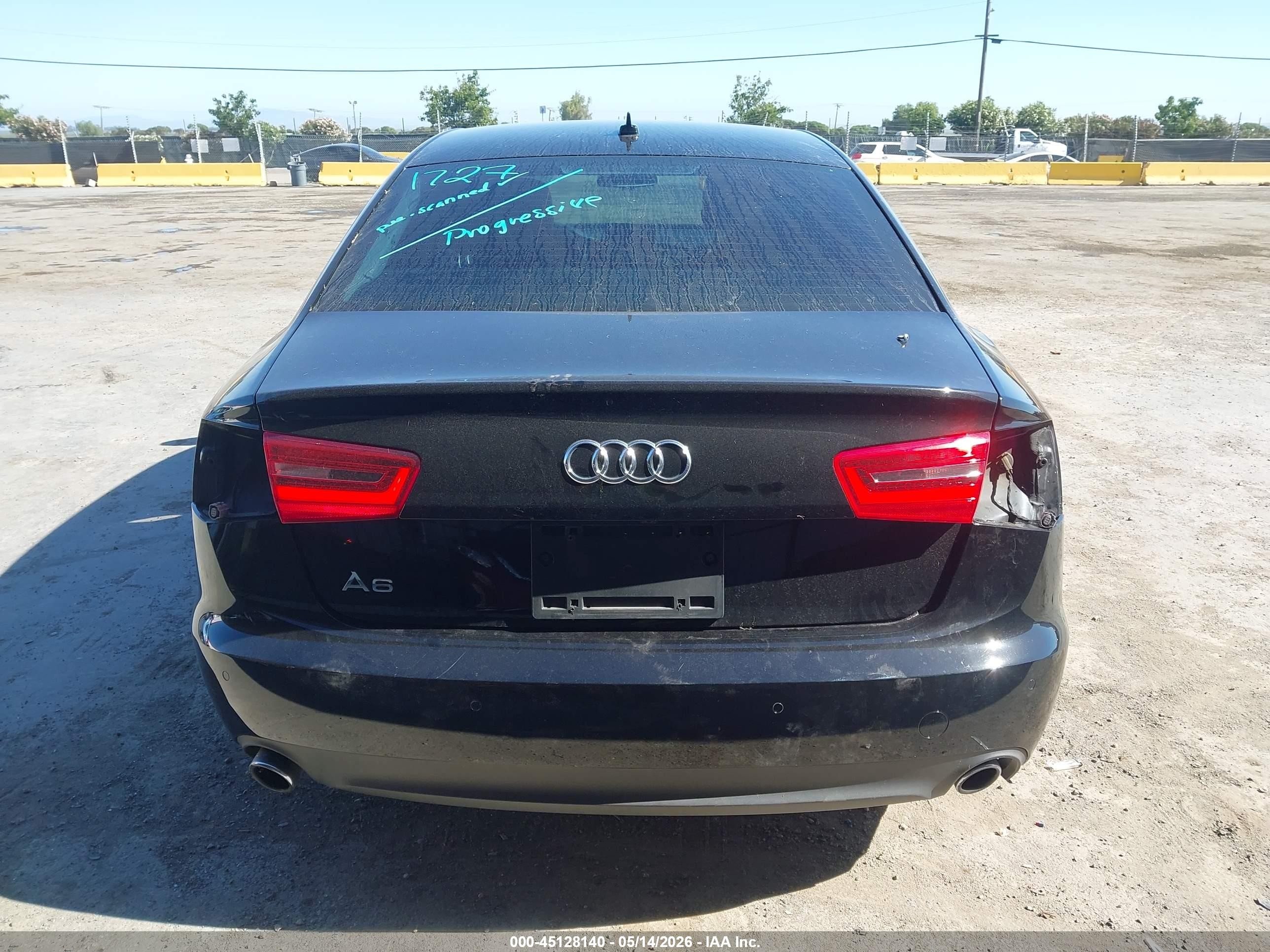 2014 Audi A6 2.0t Premium Black vin: WAUGFAFCXEN056300