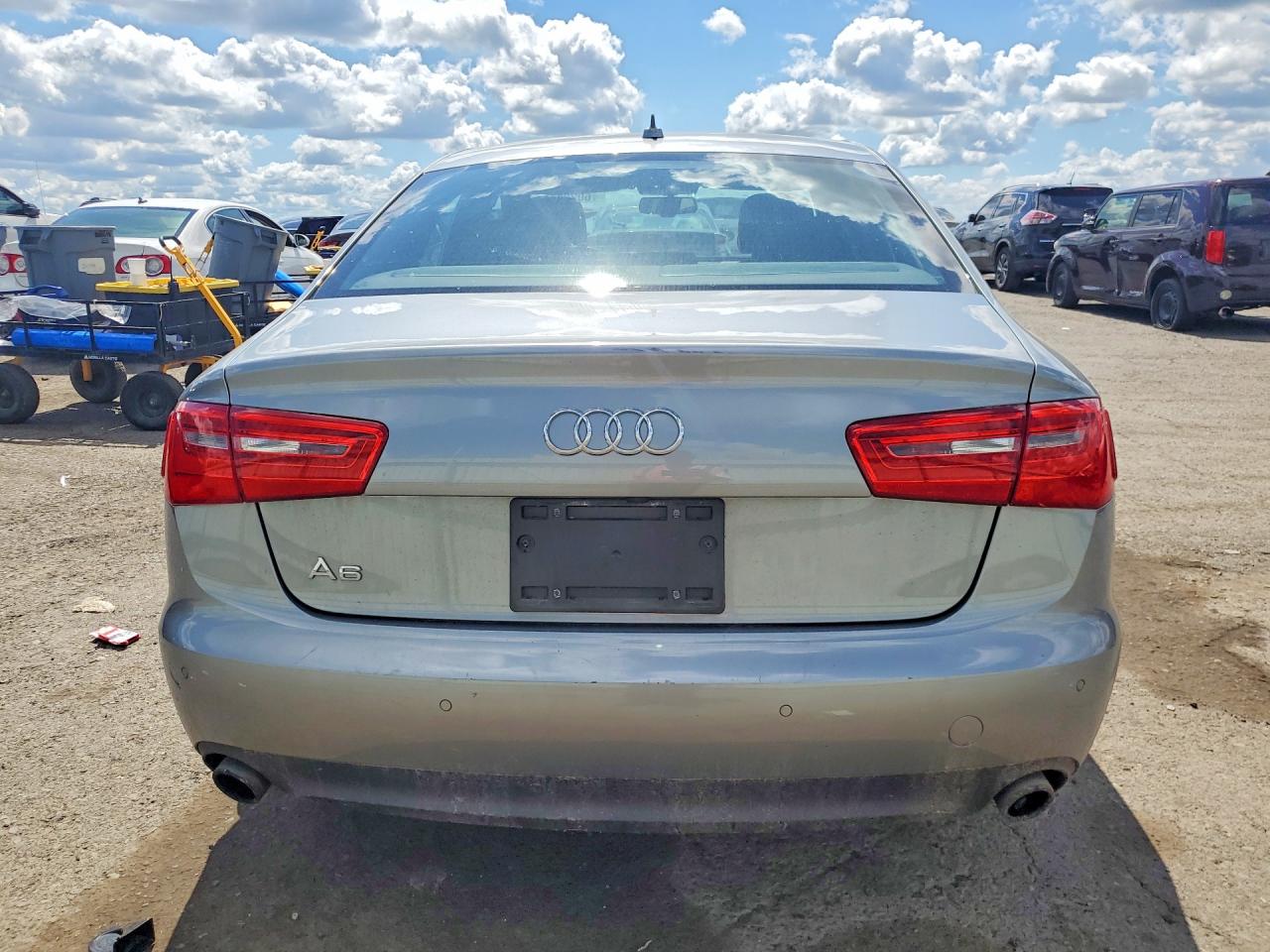 2014 Audi A6 Premium Plus Gray vin: WAUGFAFCXEN124448
