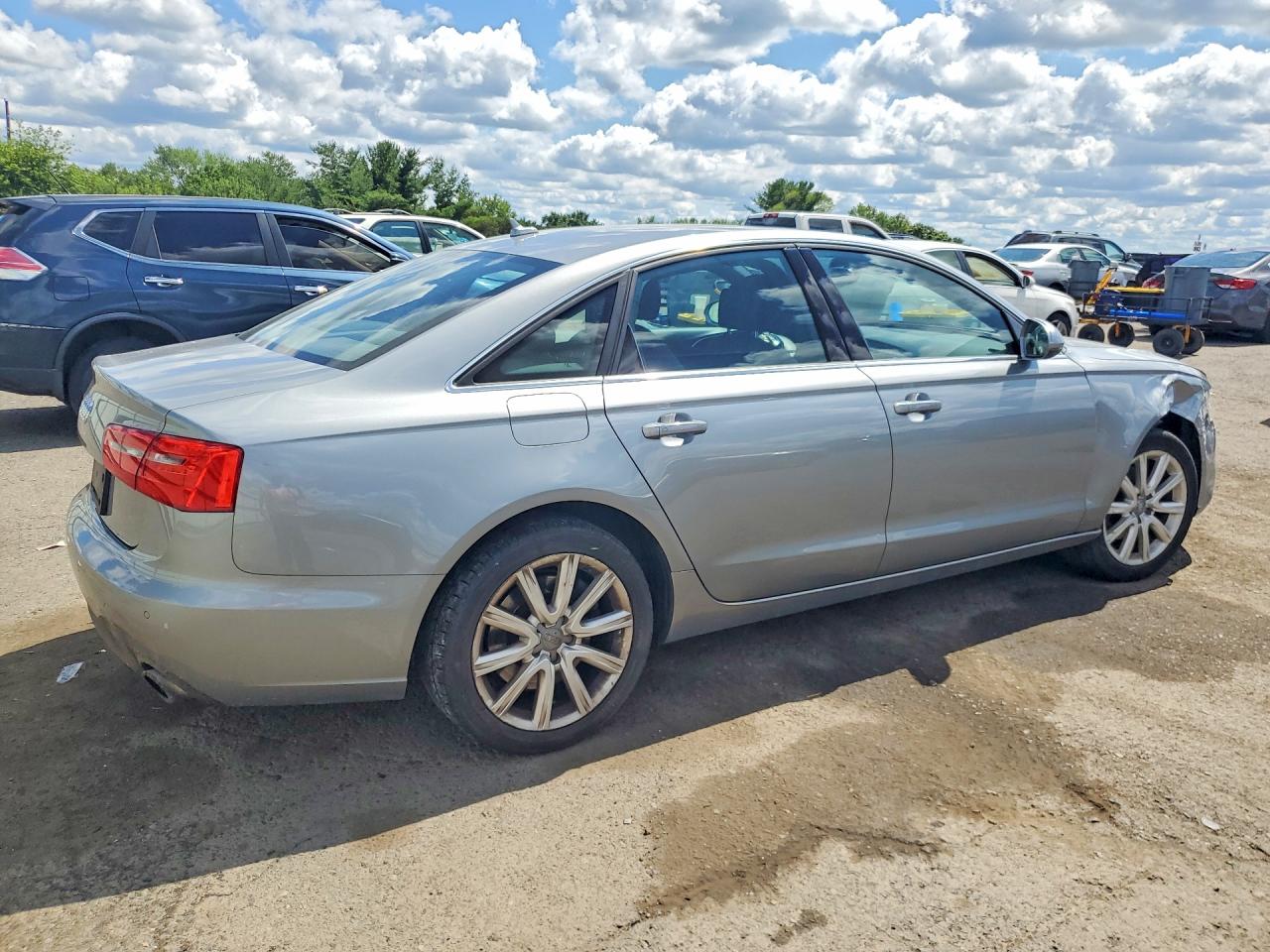 2014 Audi A6 Premium Plus Gray vin: WAUGFAFCXEN124448
