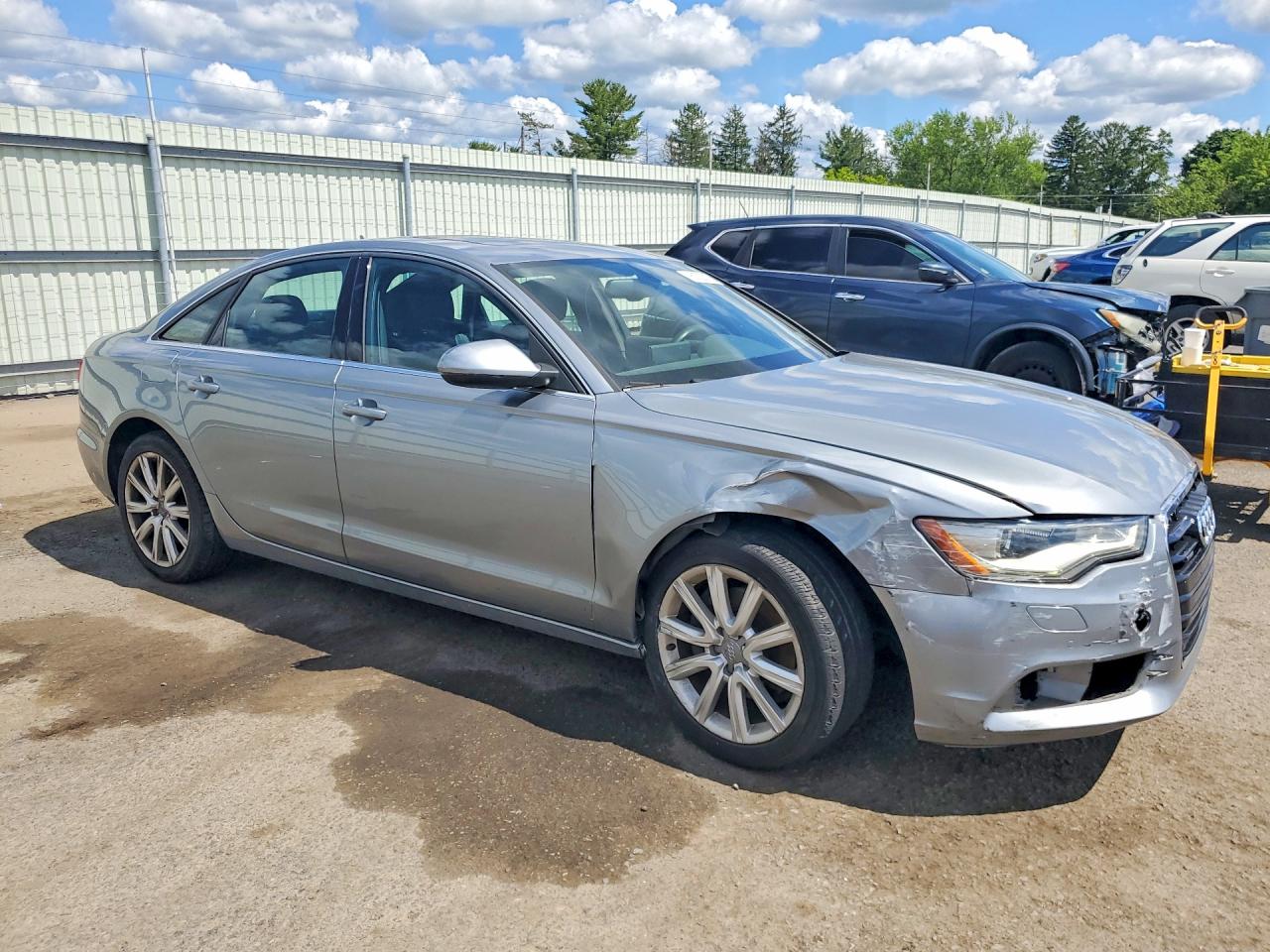 2014 Audi A6 Premium Plus Gray vin: WAUGFAFCXEN124448