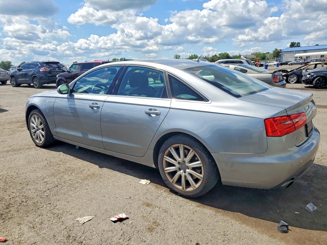 2014 Audi A6 Premium Plus Gray vin: WAUGFAFCXEN124448