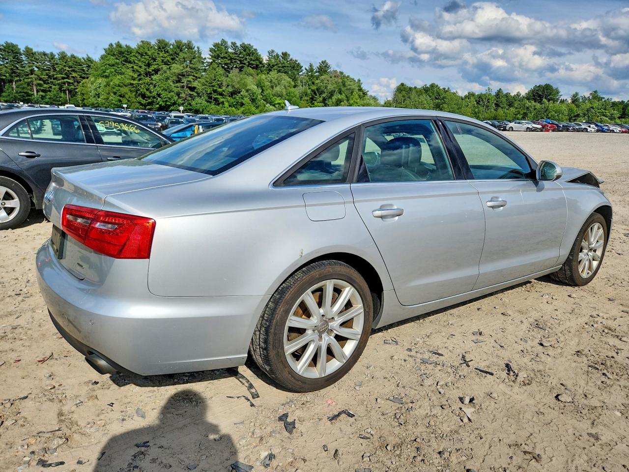 2015 Audi A6 Premium Plus Silver vin: WAUGFAFCXFN012315