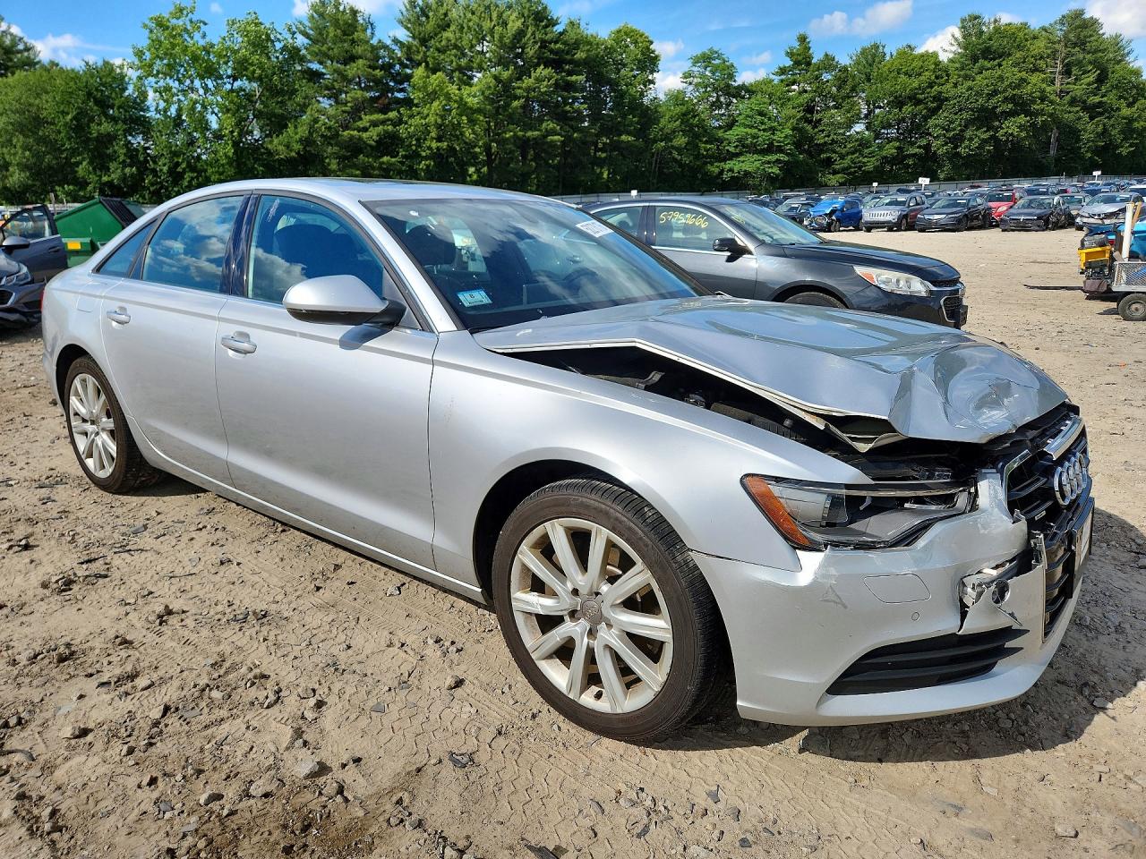 2015 Audi A6 Premium Plus Silver vin: WAUGFAFCXFN012315