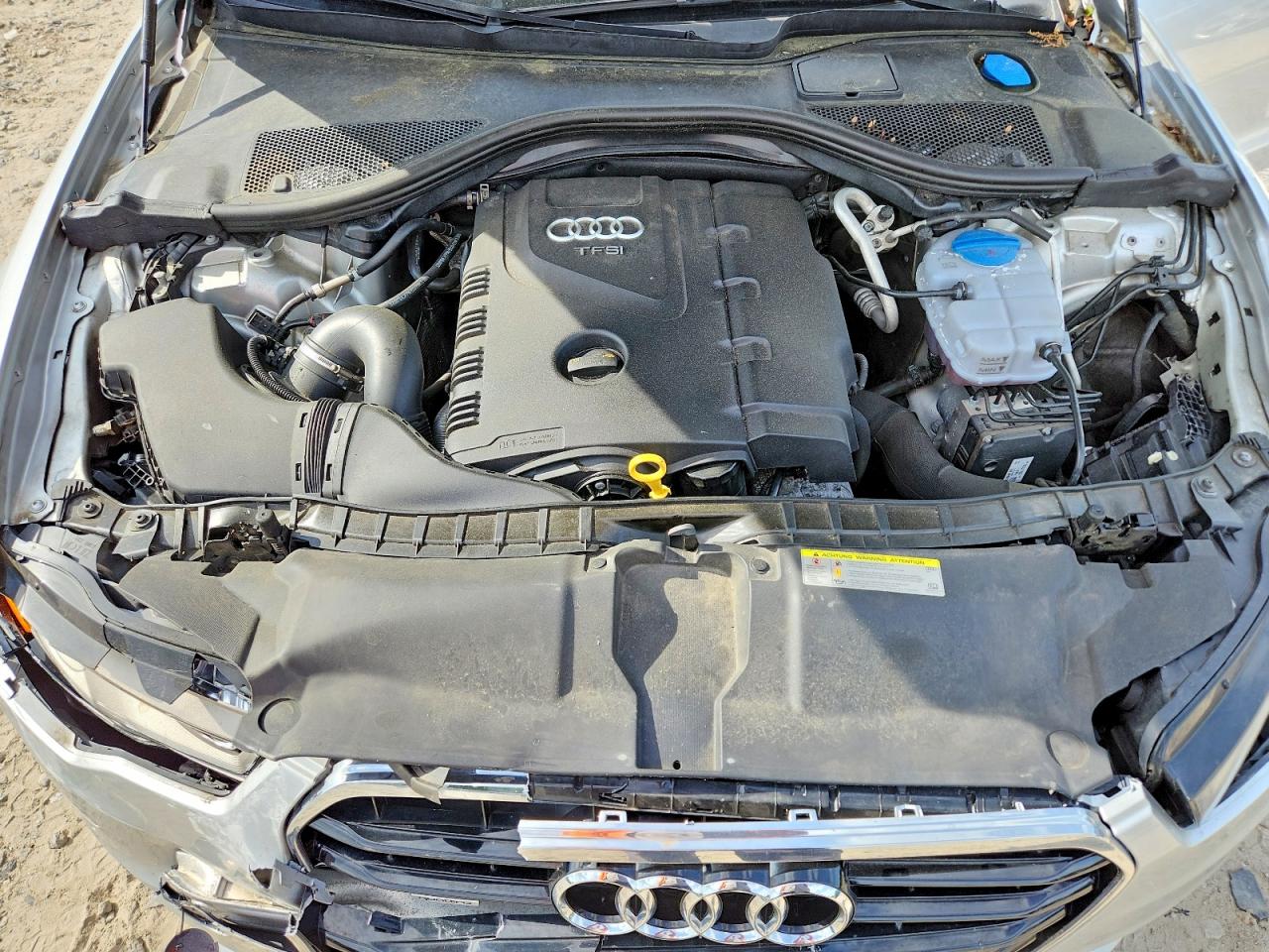 2015 Audi A6 Premium Plus Silver vin: WAUGFAFCXFN012315
