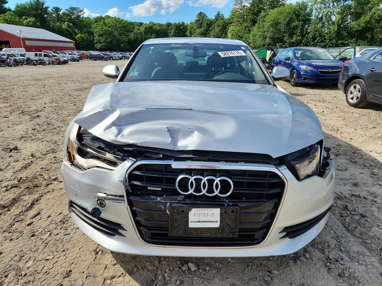 2015 Audi A6 Premium Plus Silver vin: WAUGFAFCXFN012315