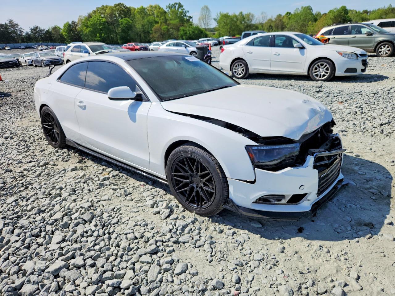 2013 Audi A5 Premium White vin: WAUGFAFR5DA061981