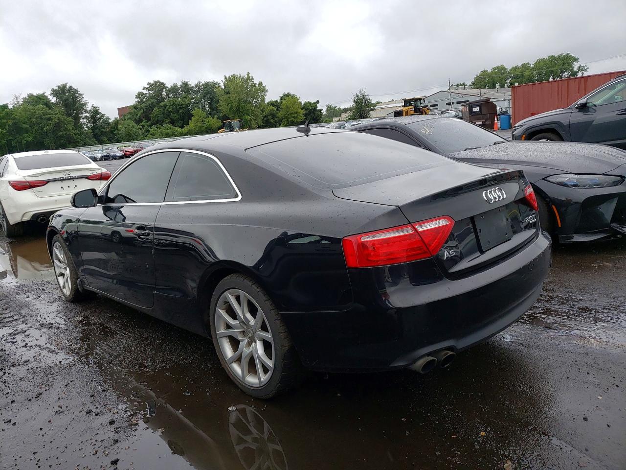 2012 Audi A5 Premium Black vin: WAUGFAFR7CA013753