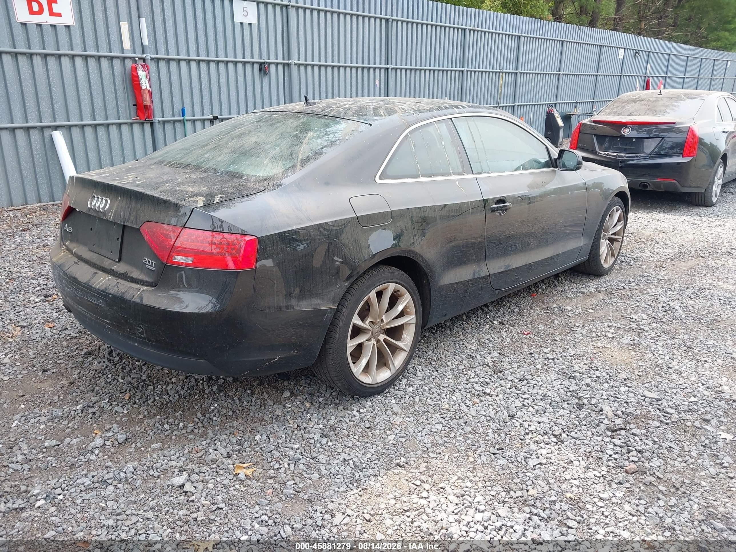 2013 Audi A5 2.0t Premium Black vin: WAUGFAFR7DA076370