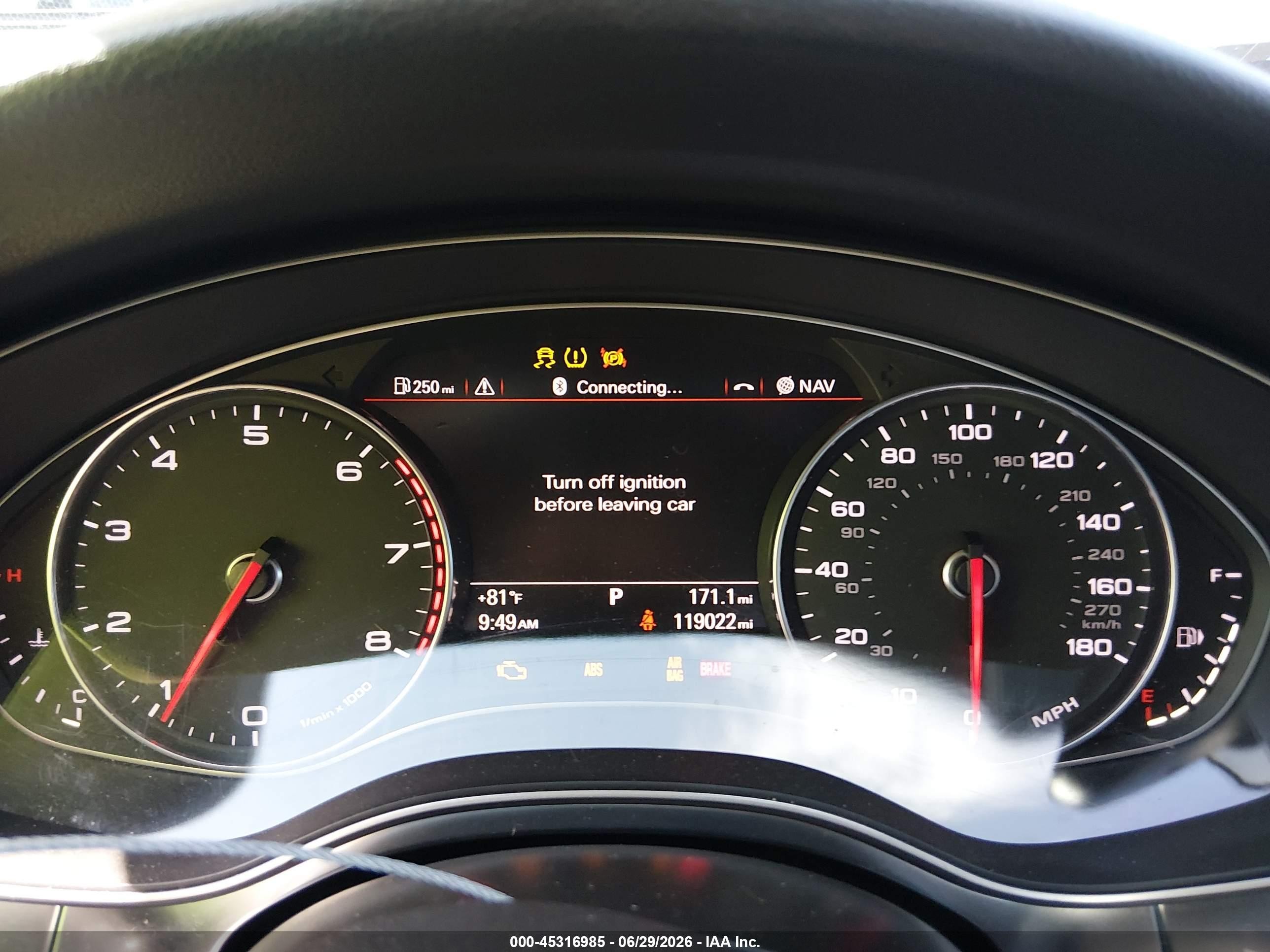 2014 Audi A6 2.0t Premium Silver vin: WAUGFBFC3EN159824