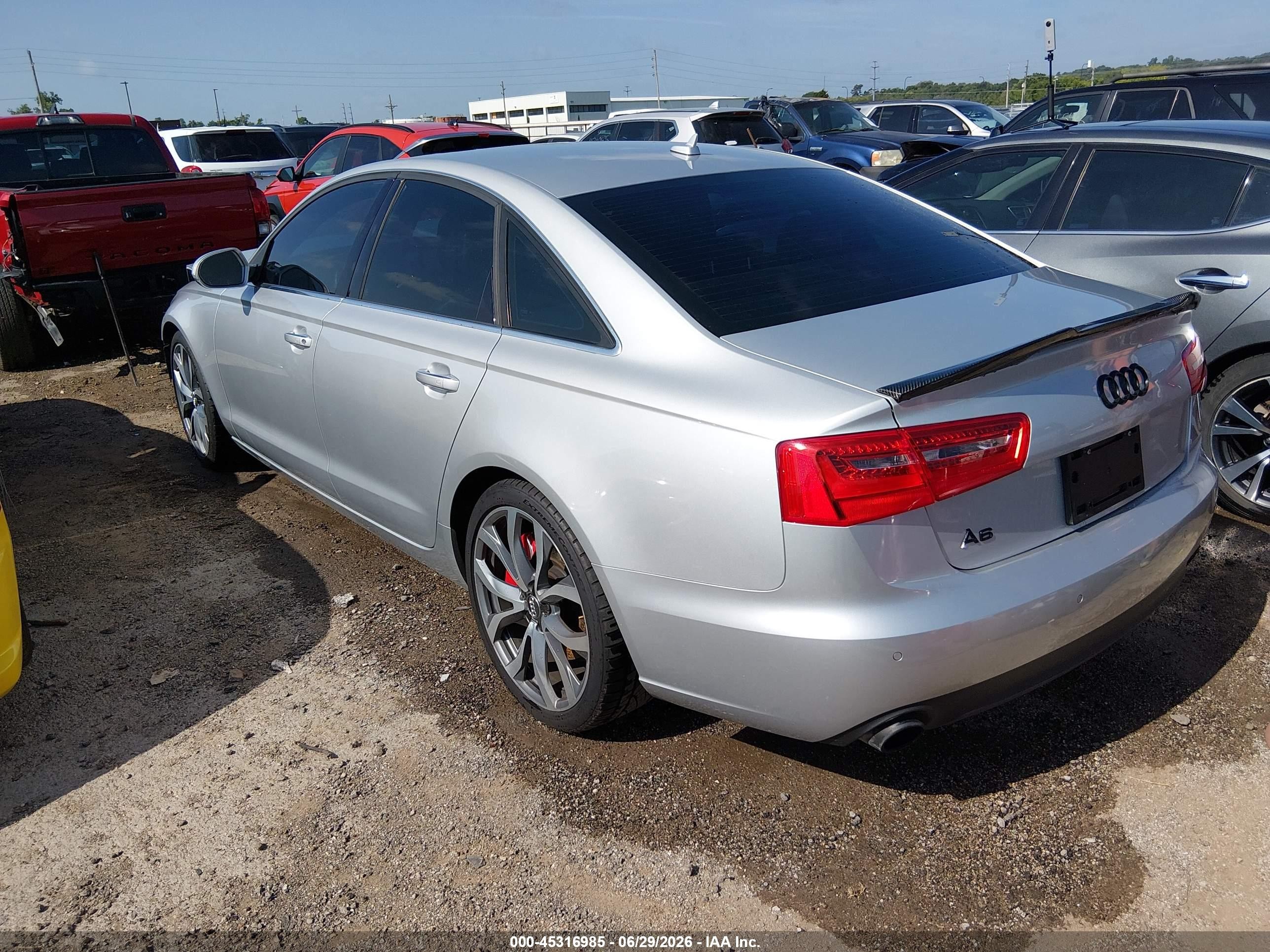 2014 Audi A6 2.0t Premium Silver vin: WAUGFBFC3EN159824