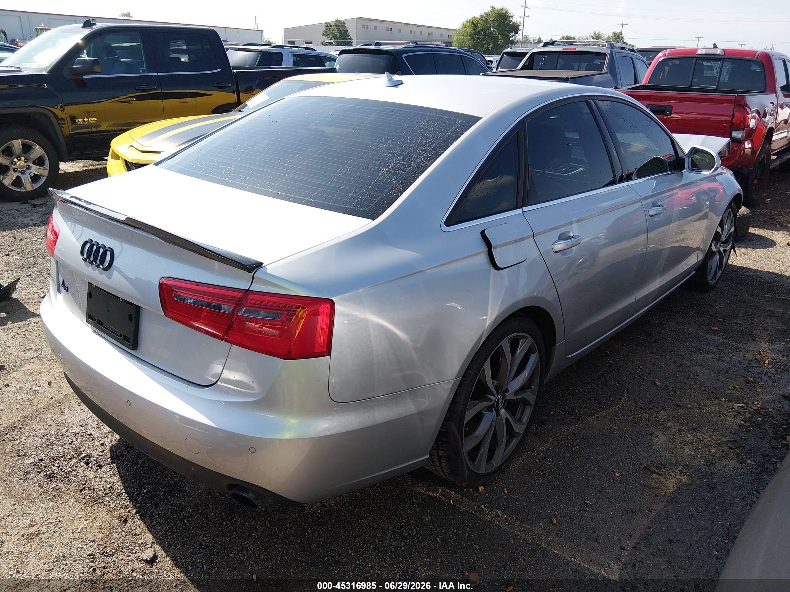 2014 Audi A6 2.0t Premium Silver vin: WAUGFBFC3EN159824