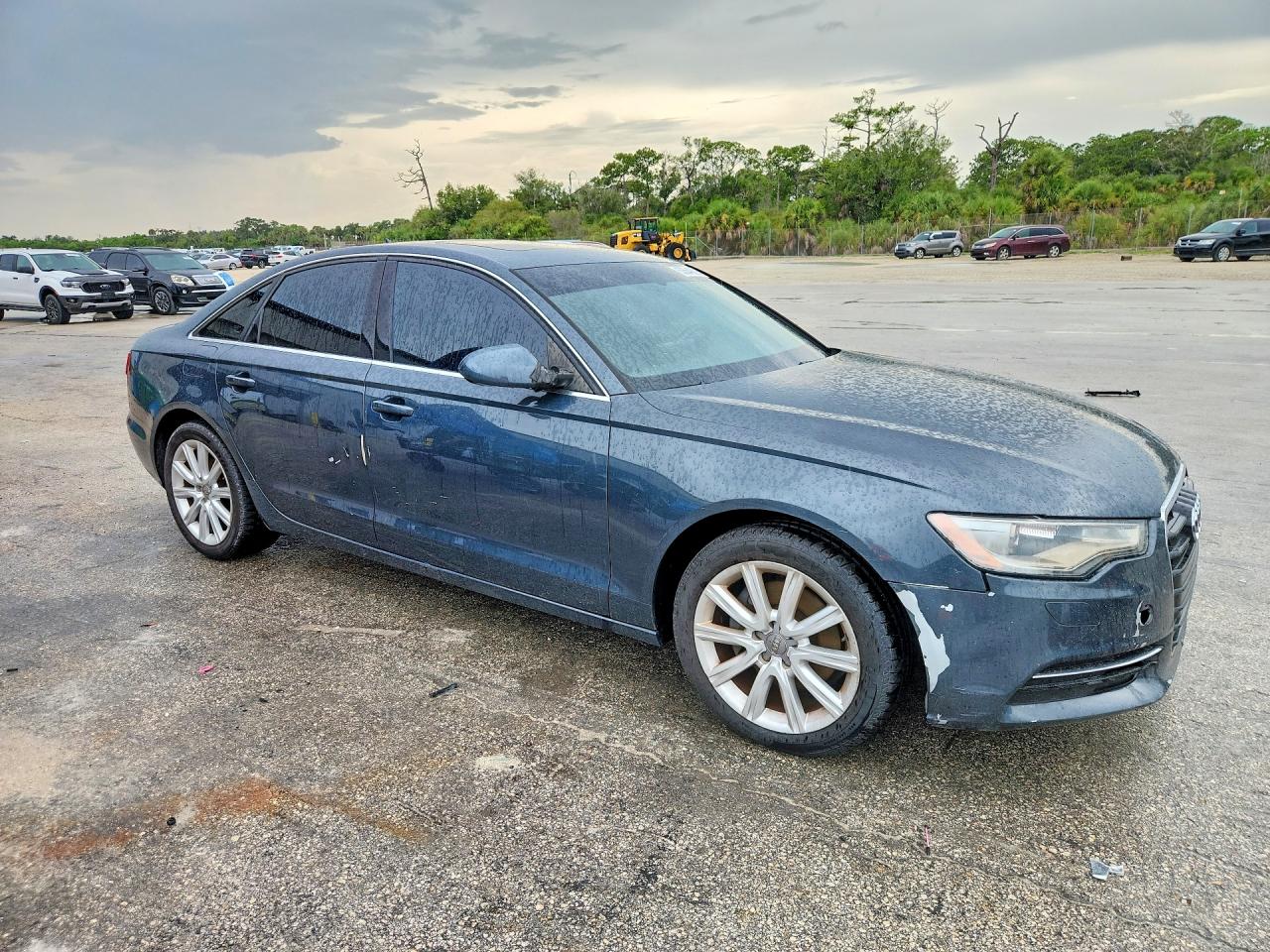 2013 Audi A6 Premium Plus Gray vin: WAUGFBFC7DN104775
