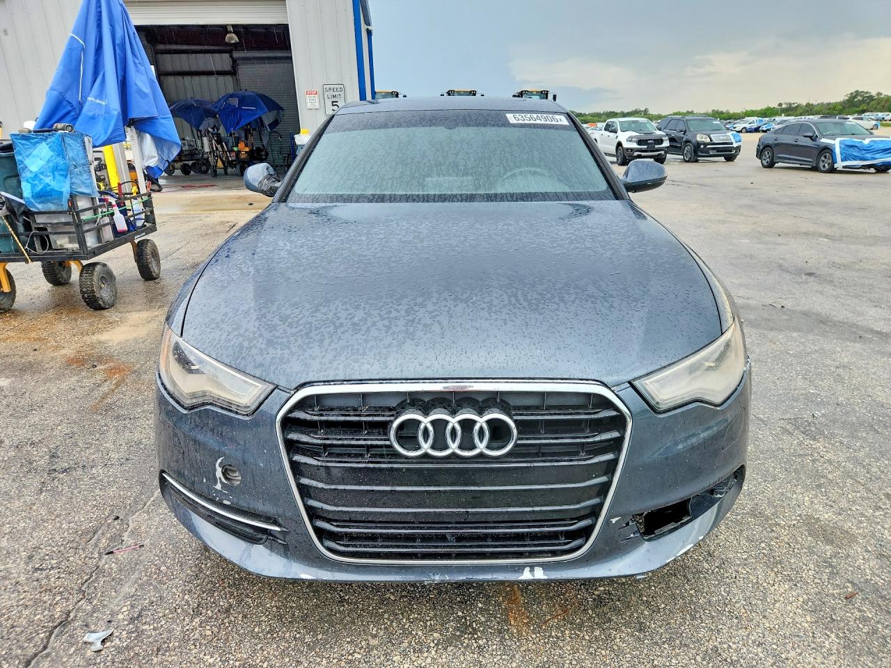 2013 Audi A6 Premium Plus Gray vin: WAUGFBFC7DN104775