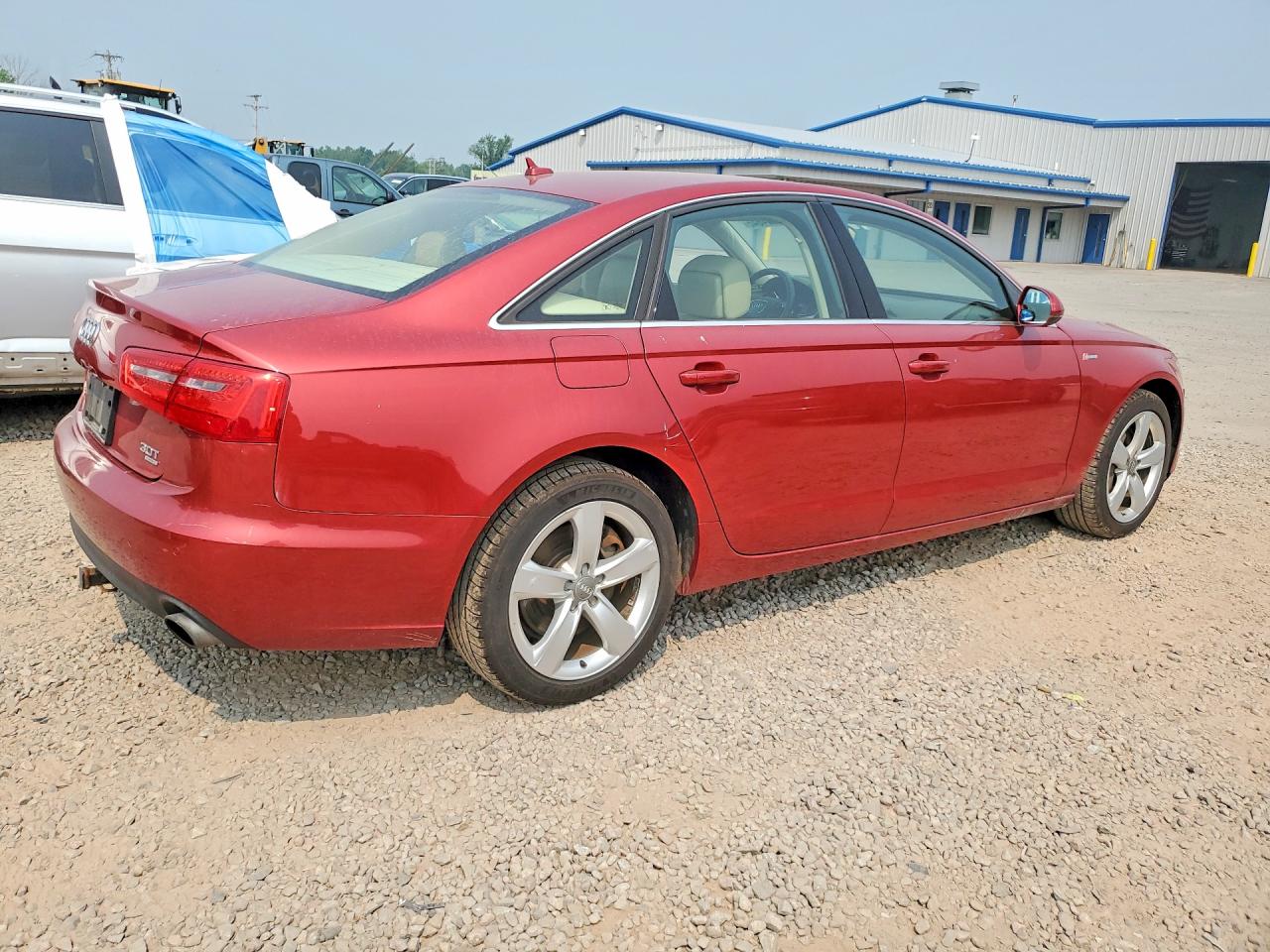 2012 Audi A6 Premium Plus Red vin: WAUGGAFC0CN057000