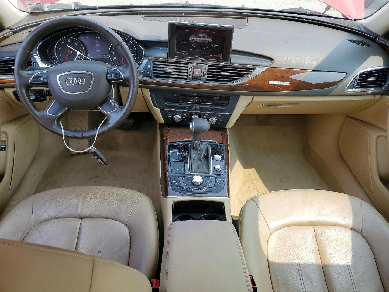 2012 Audi A6 Premium Plus Red vin: WAUGGAFC0CN057000