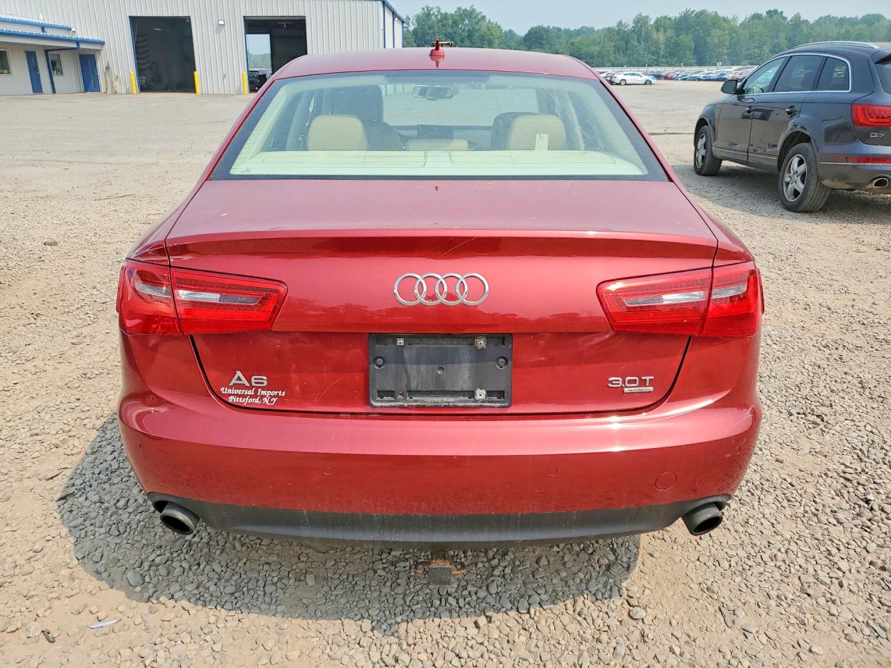 2012 Audi A6 Premium Plus Red vin: WAUGGAFC0CN057000