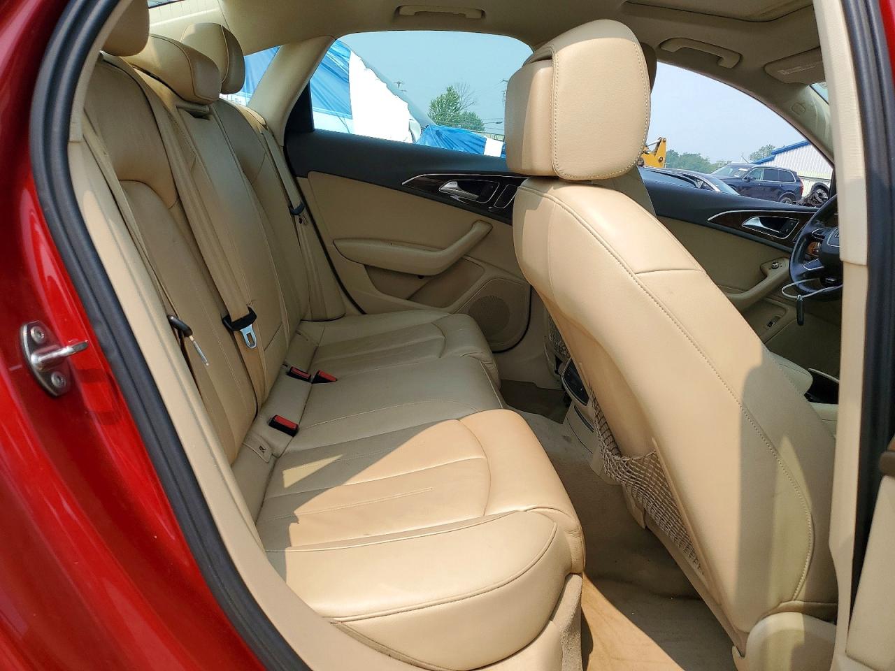2012 Audi A6 Premium Plus Red vin: WAUGGAFC0CN057000
