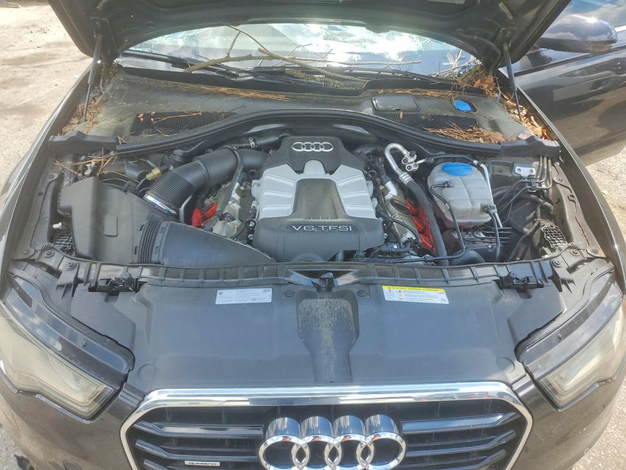 2013 Audi A6 Premium Plus Charcoal vin: WAUGGAFC0DN055555