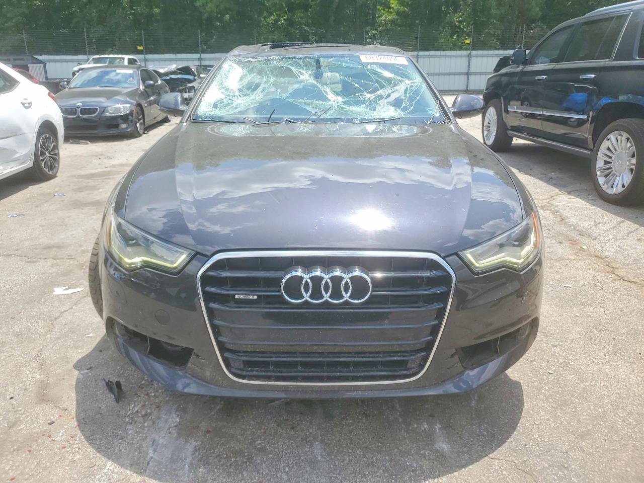 2013 Audi A6 Premium Plus Charcoal vin: WAUGGAFC0DN055555