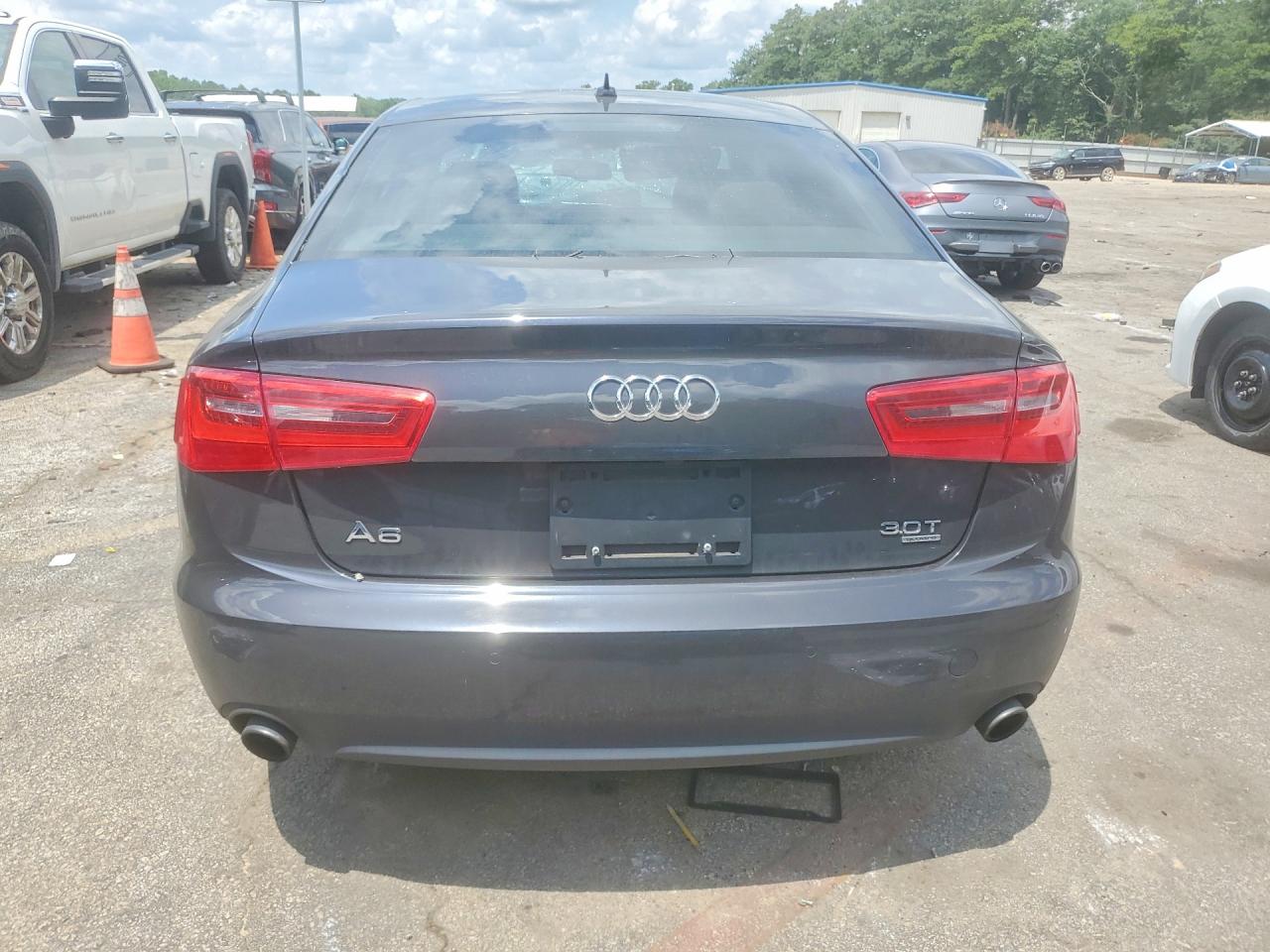 2013 Audi A6 Premium Plus Charcoal vin: WAUGGAFC0DN055555