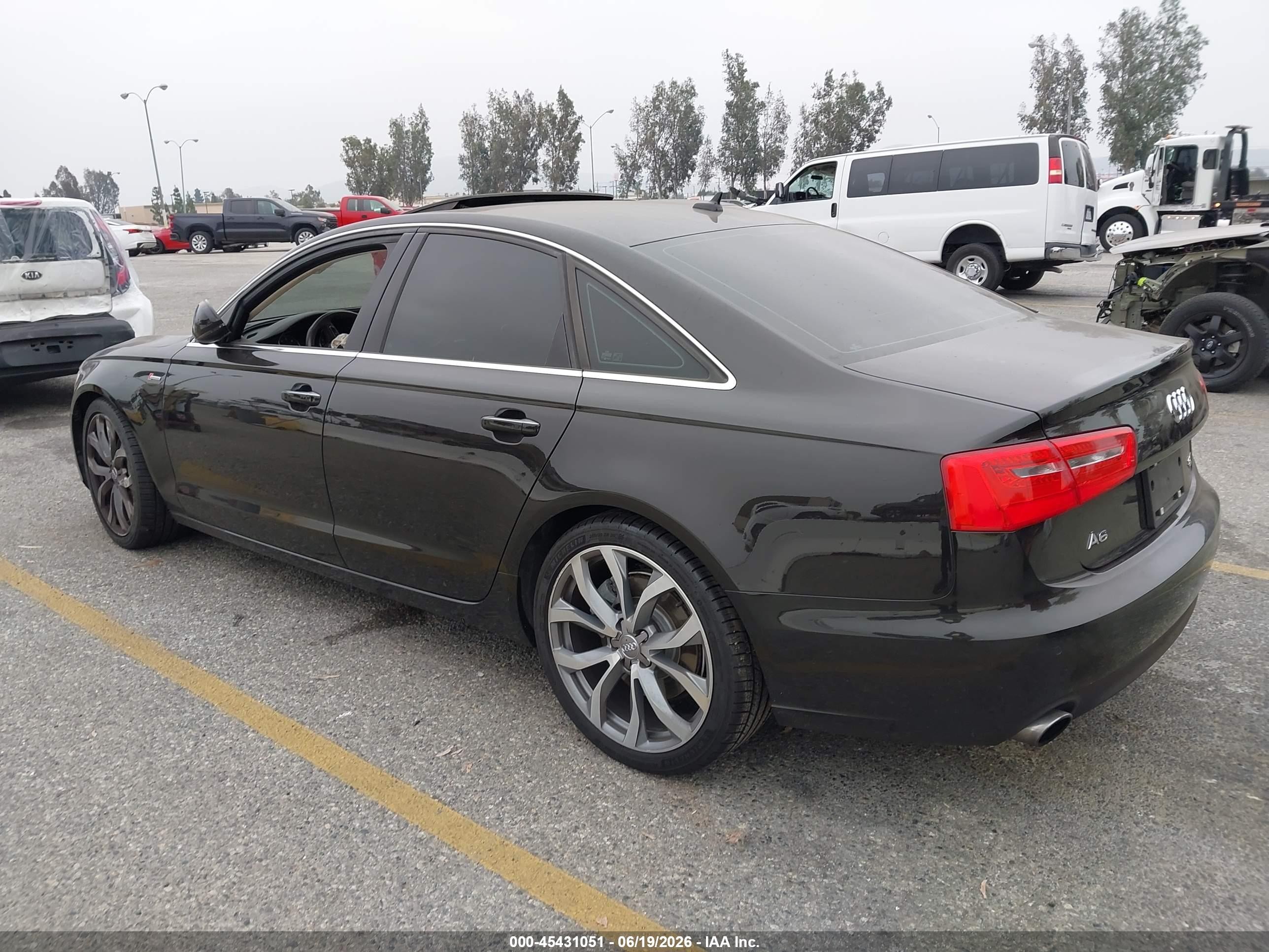 2013 Audi A6 3.0t Premium Black vin: WAUGGAFC0DN130366