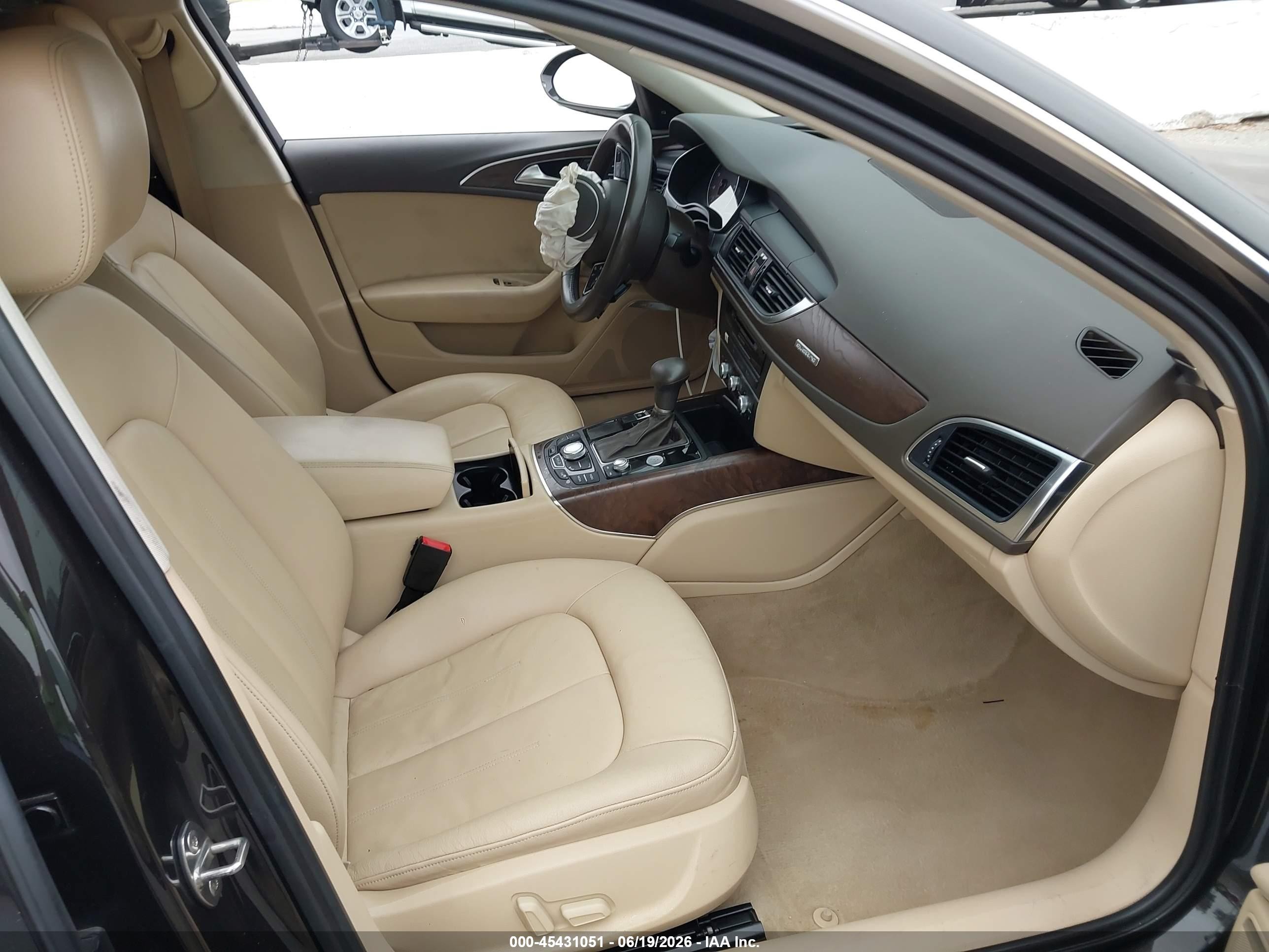 2013 Audi A6 3.0t Premium Black vin: WAUGGAFC0DN130366