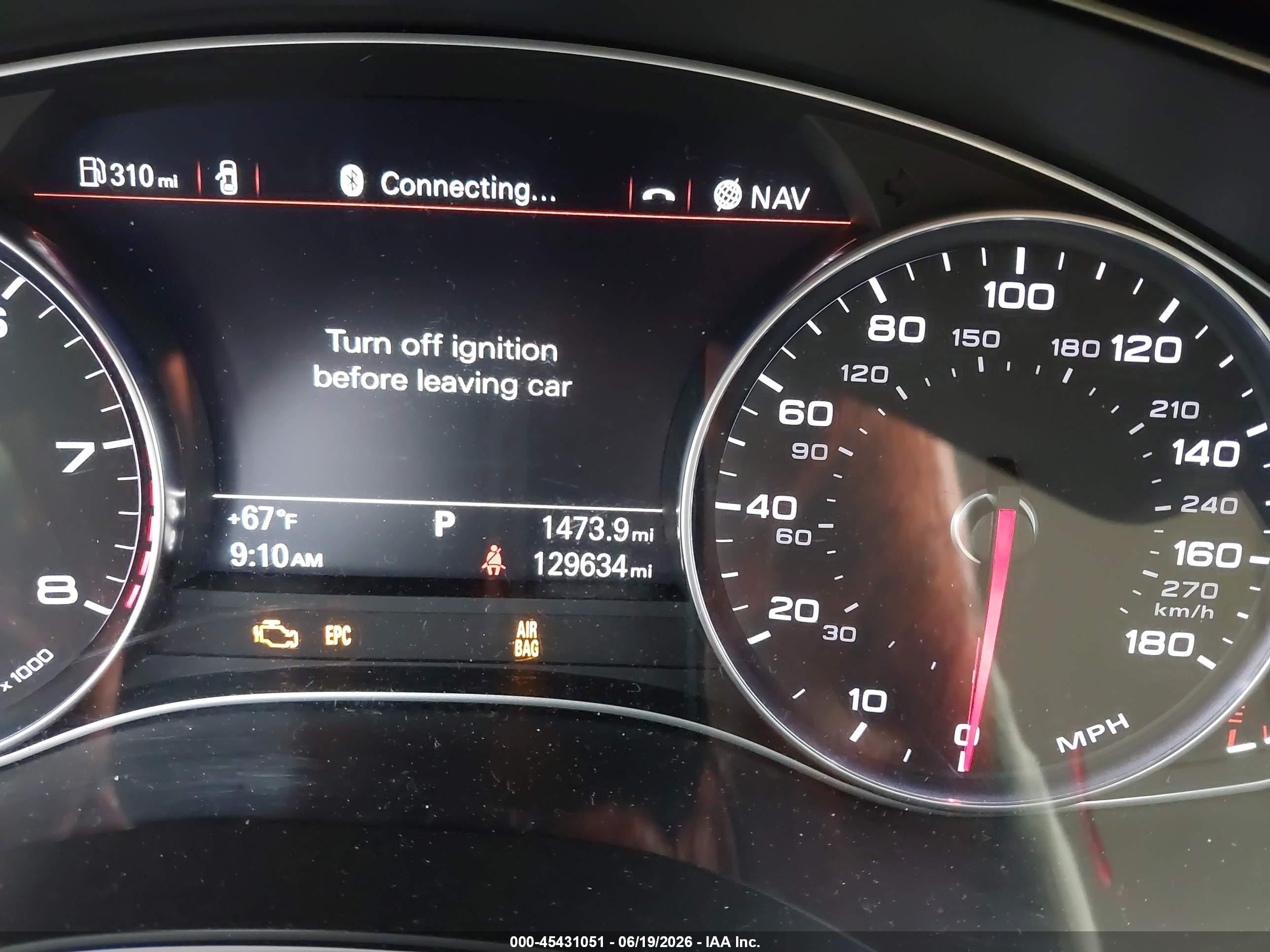 2013 Audi A6 3.0t Premium Black vin: WAUGGAFC0DN130366