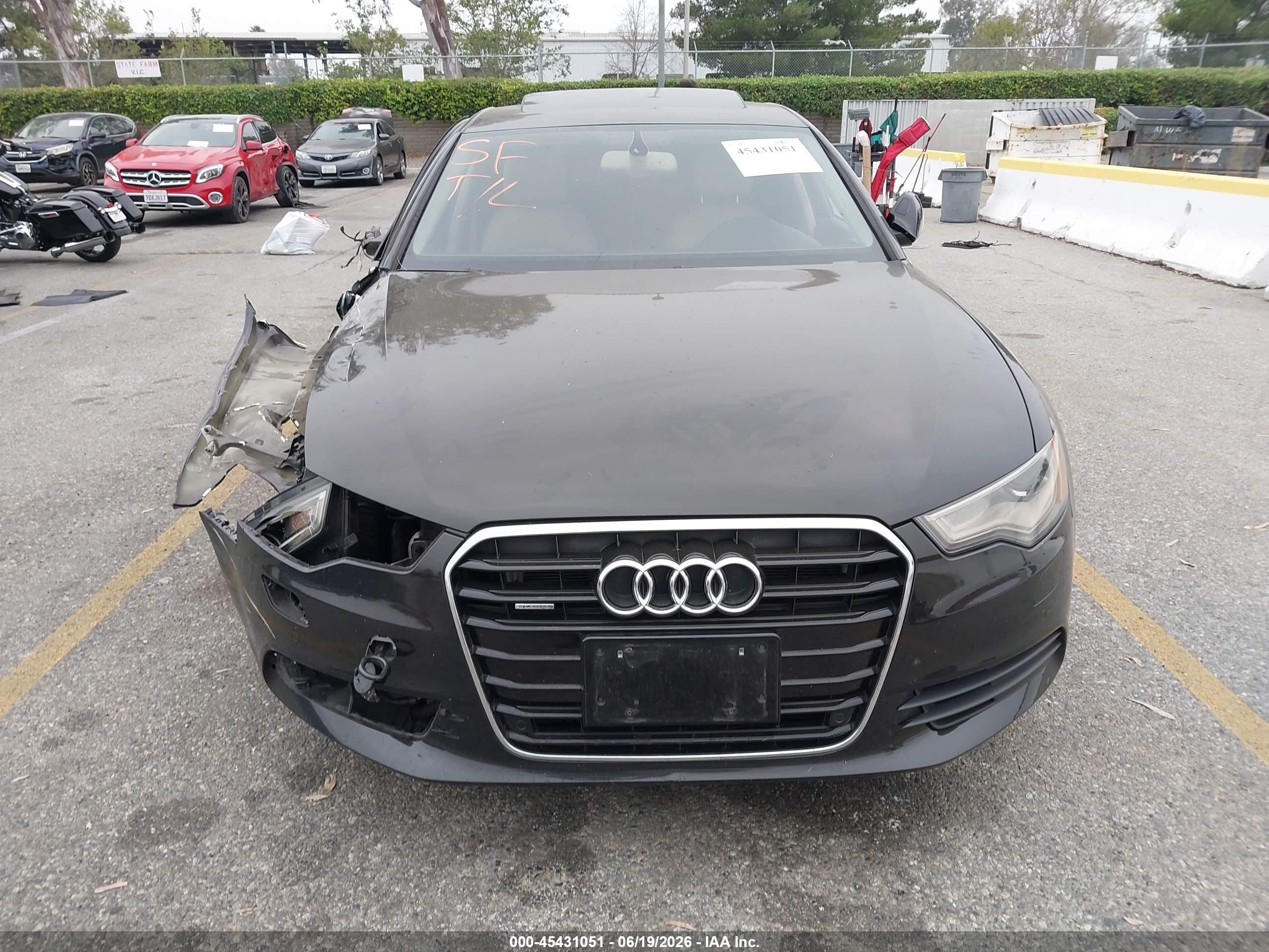 2013 Audi A6 3.0t Premium Black vin: WAUGGAFC0DN130366