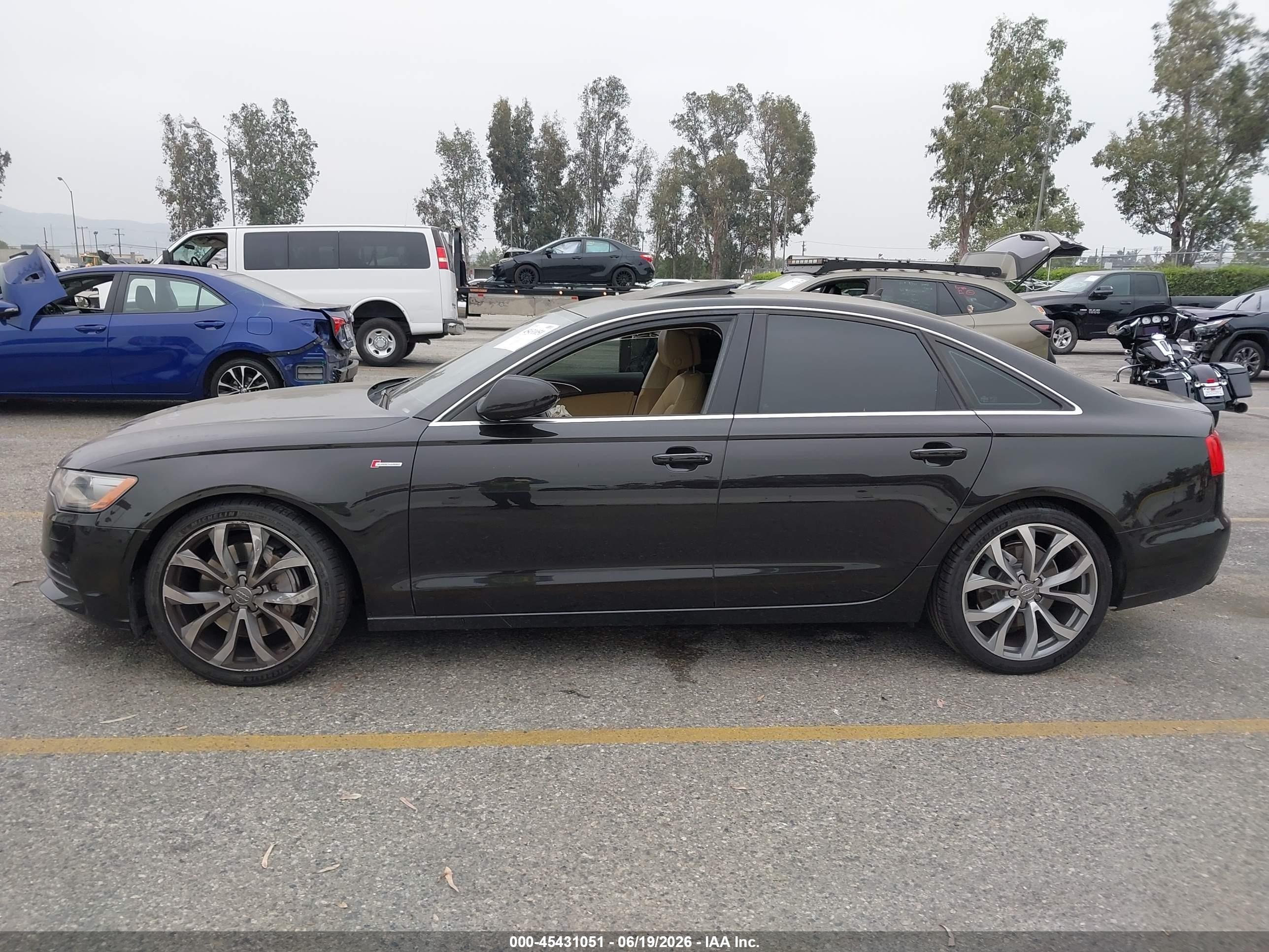 2013 Audi A6 3.0t Premium Black vin: WAUGGAFC0DN130366