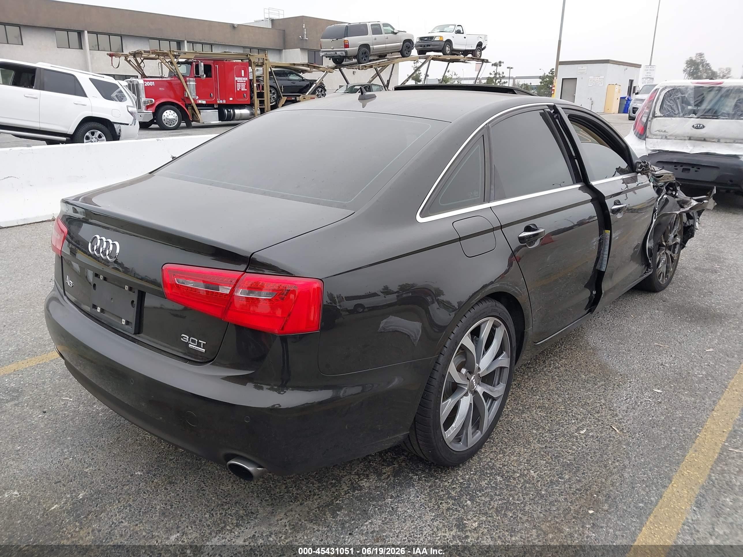 2013 Audi A6 3.0t Premium Black vin: WAUGGAFC0DN130366